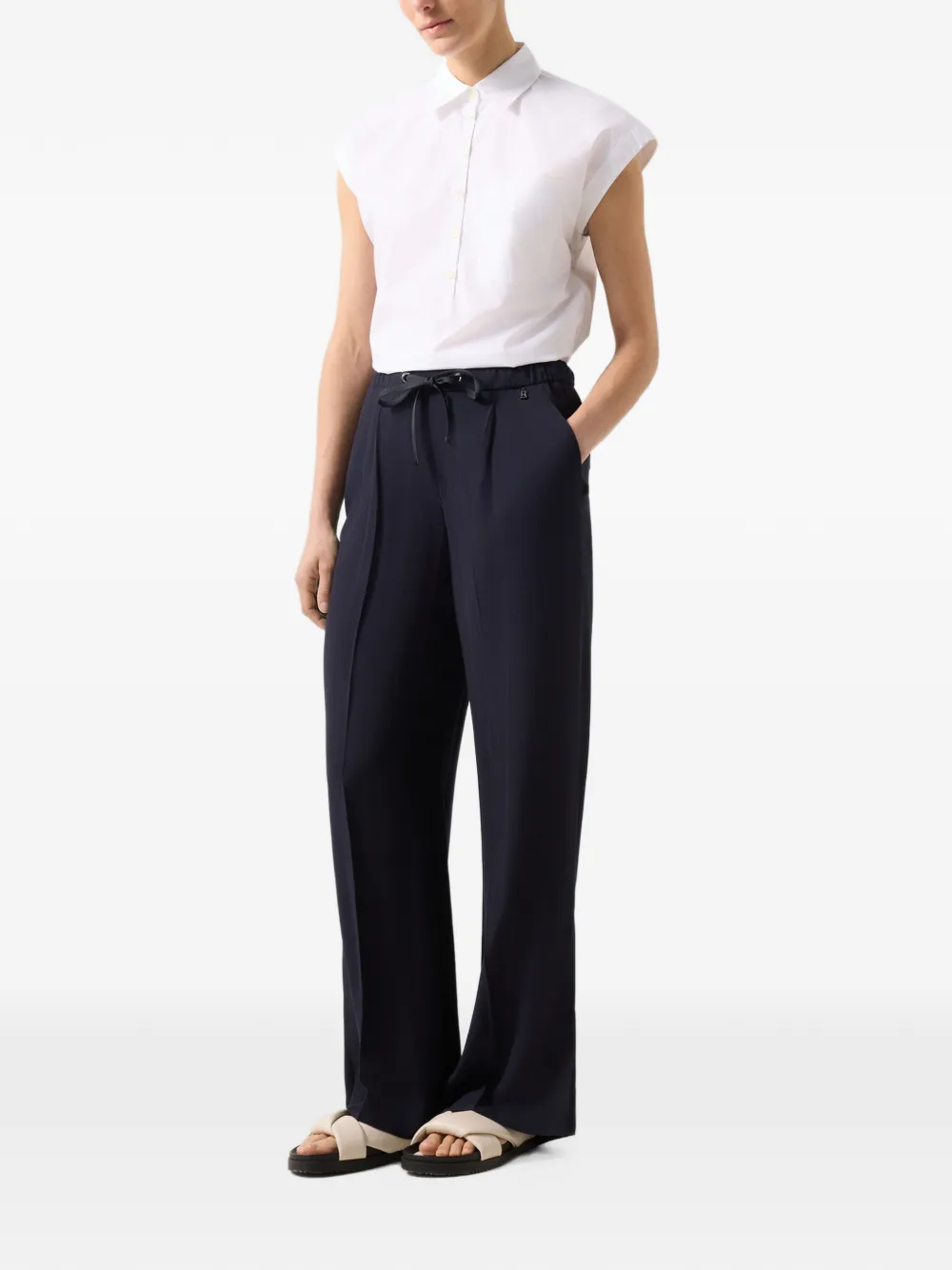 BOGNER Gina wide-leg trousers Blauw