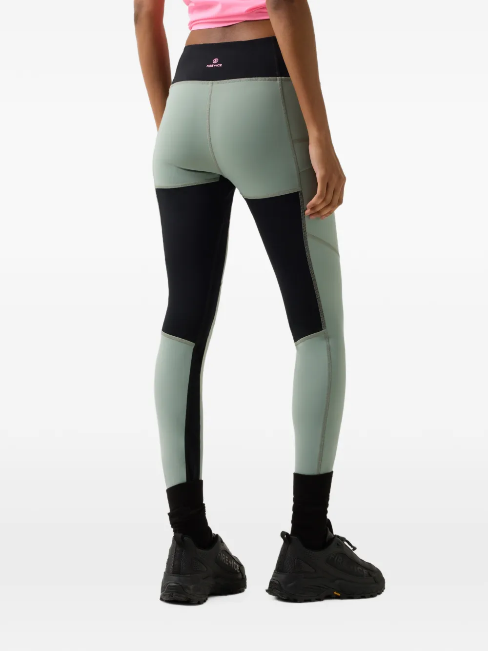 BOGNER FIRE+ICE Candra logo-print leggings Groen