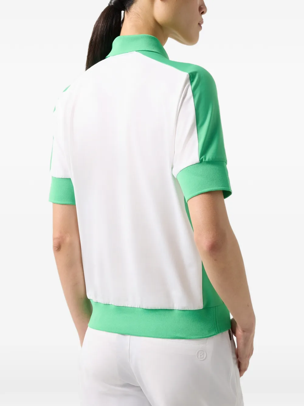 BOGNER Arabell panelled polo shirt Wit