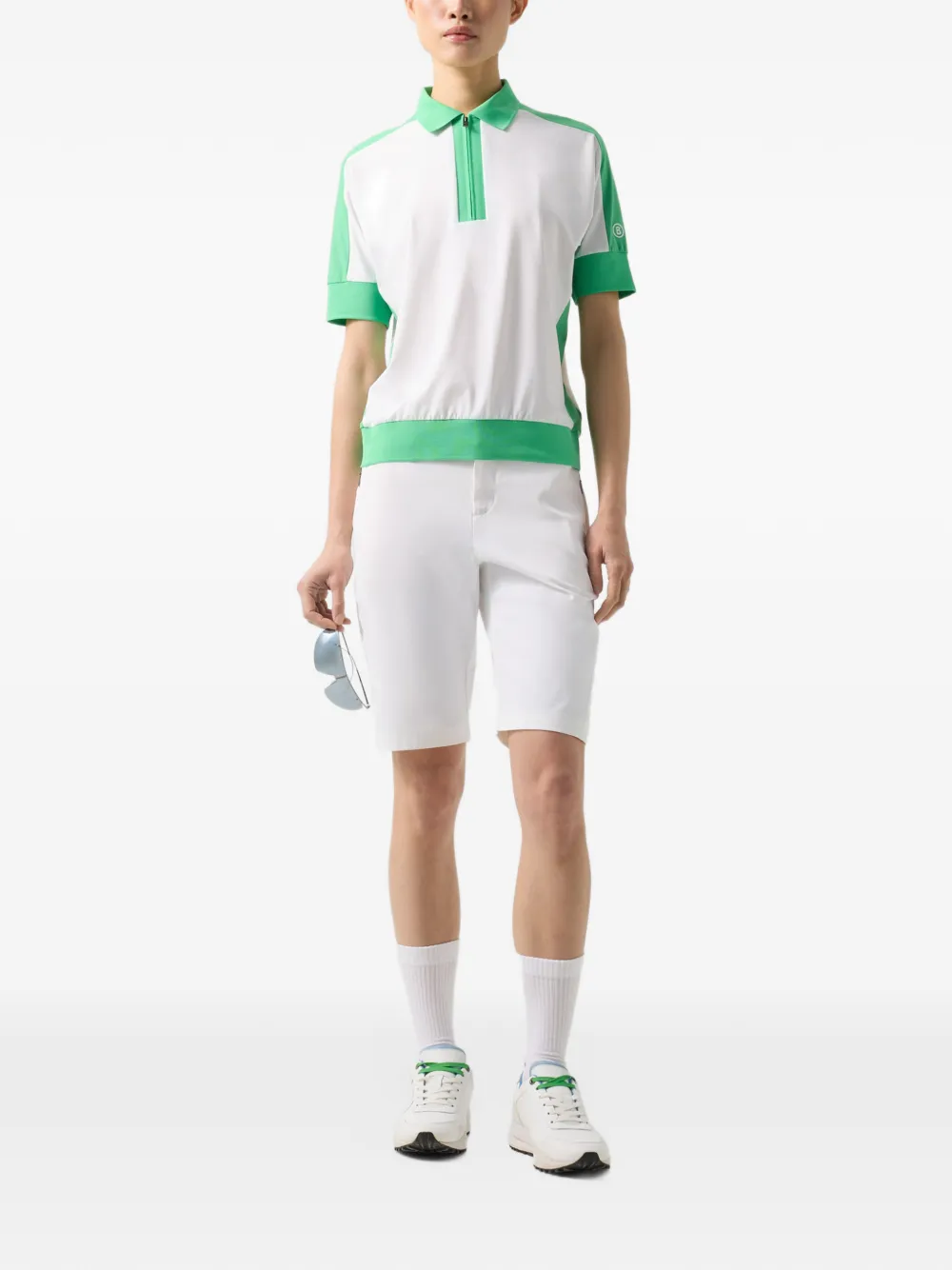 BOGNER Arabell panelled polo shirt Wit