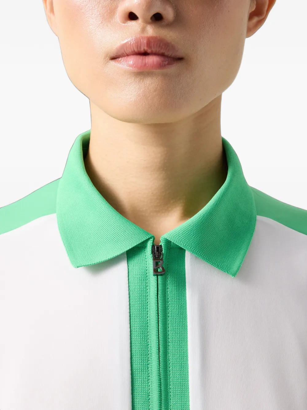 BOGNER Arabell panelled polo shirt Wit