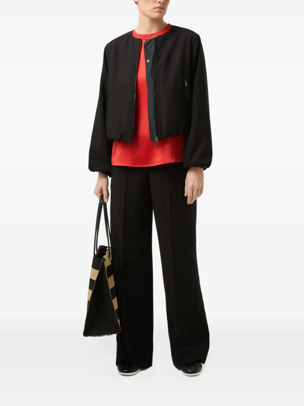 BOGNER Dylan satin top Rood