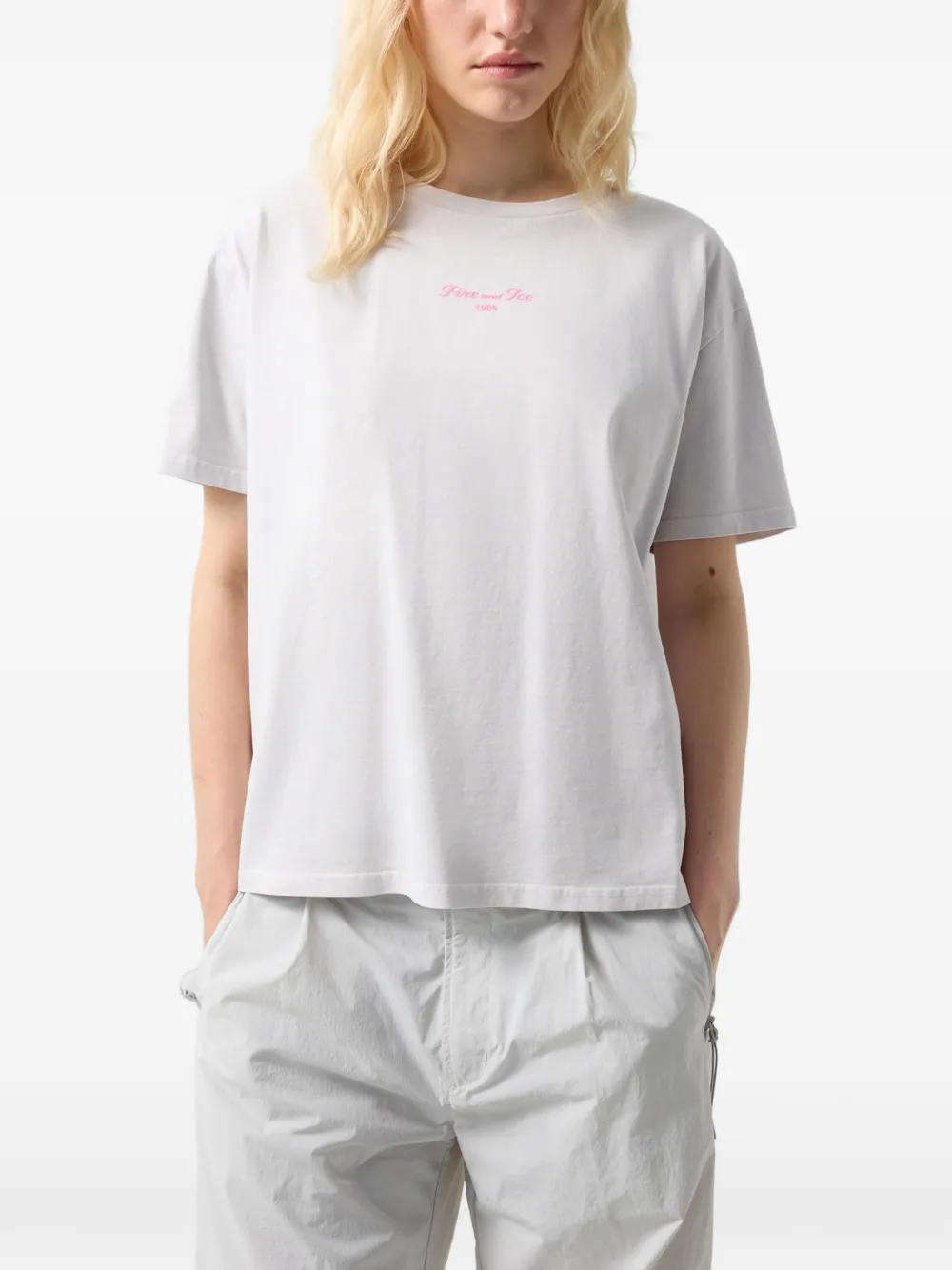 BOGNER FIRE+ICE Cara logo-print T-shirt Grijs