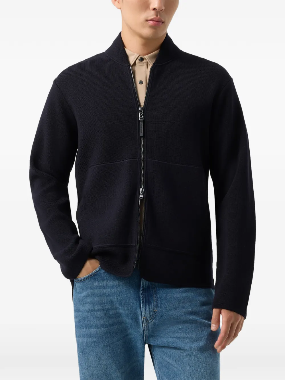 BOGNER Everest wool cardigan Blauw
