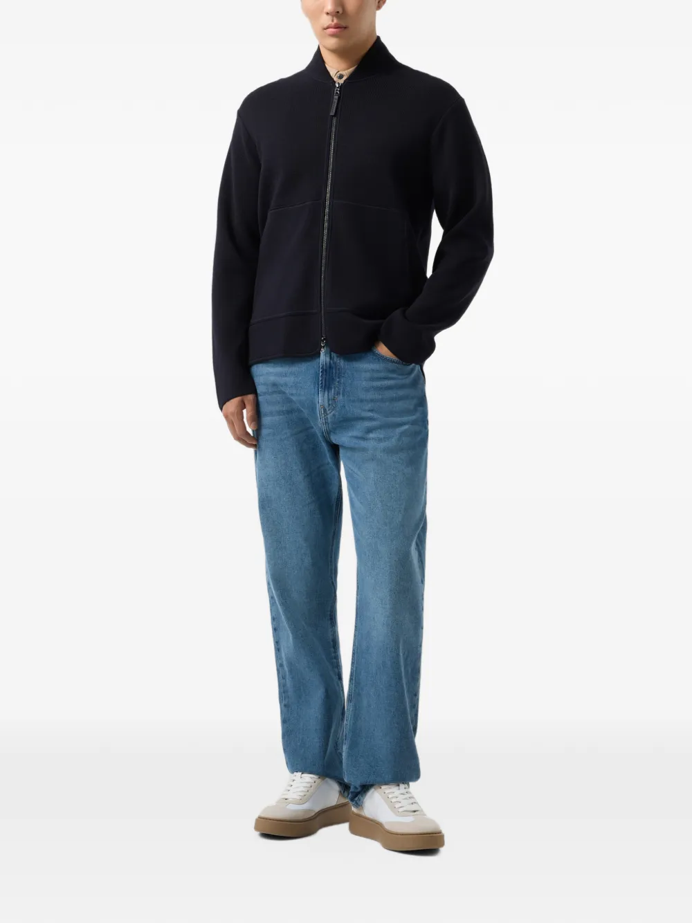 BOGNER Everest wool cardigan Blauw