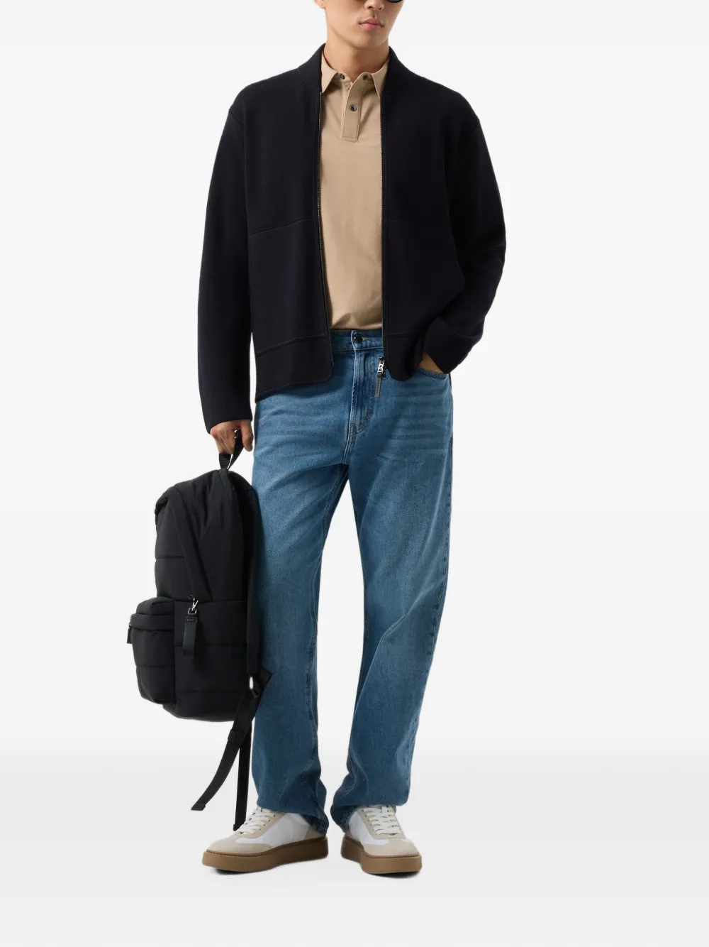 BOGNER Everest wool cardigan Blauw