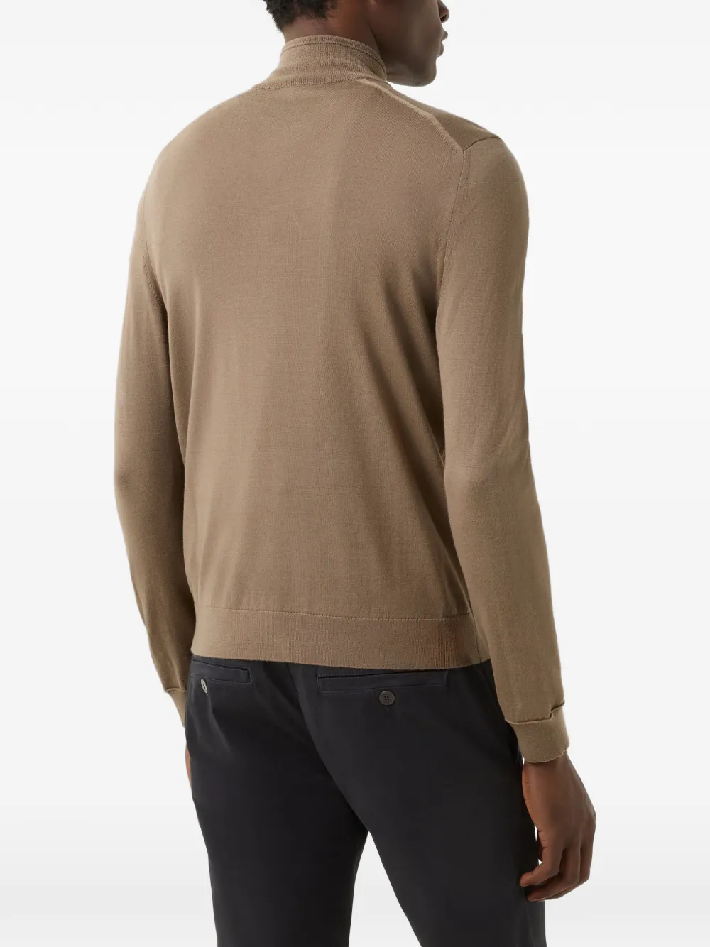 BOGNER Ouri troyer-collar sweater Beige