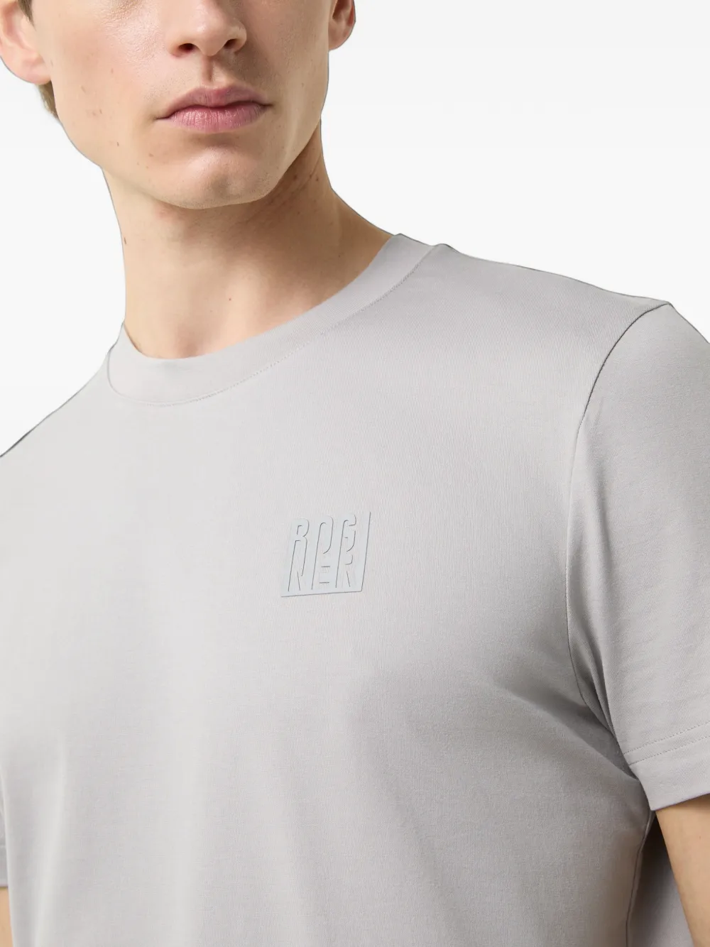 BOGNER Ryan logo-patch T-shirt Grijs