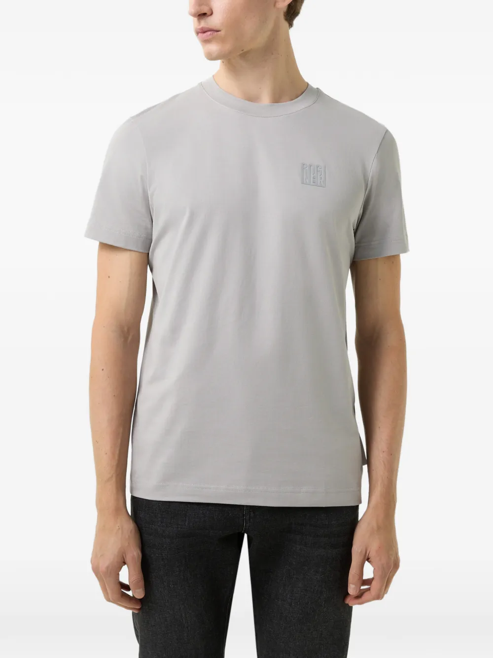 BOGNER Ryan logo-patch T-shirt Grijs