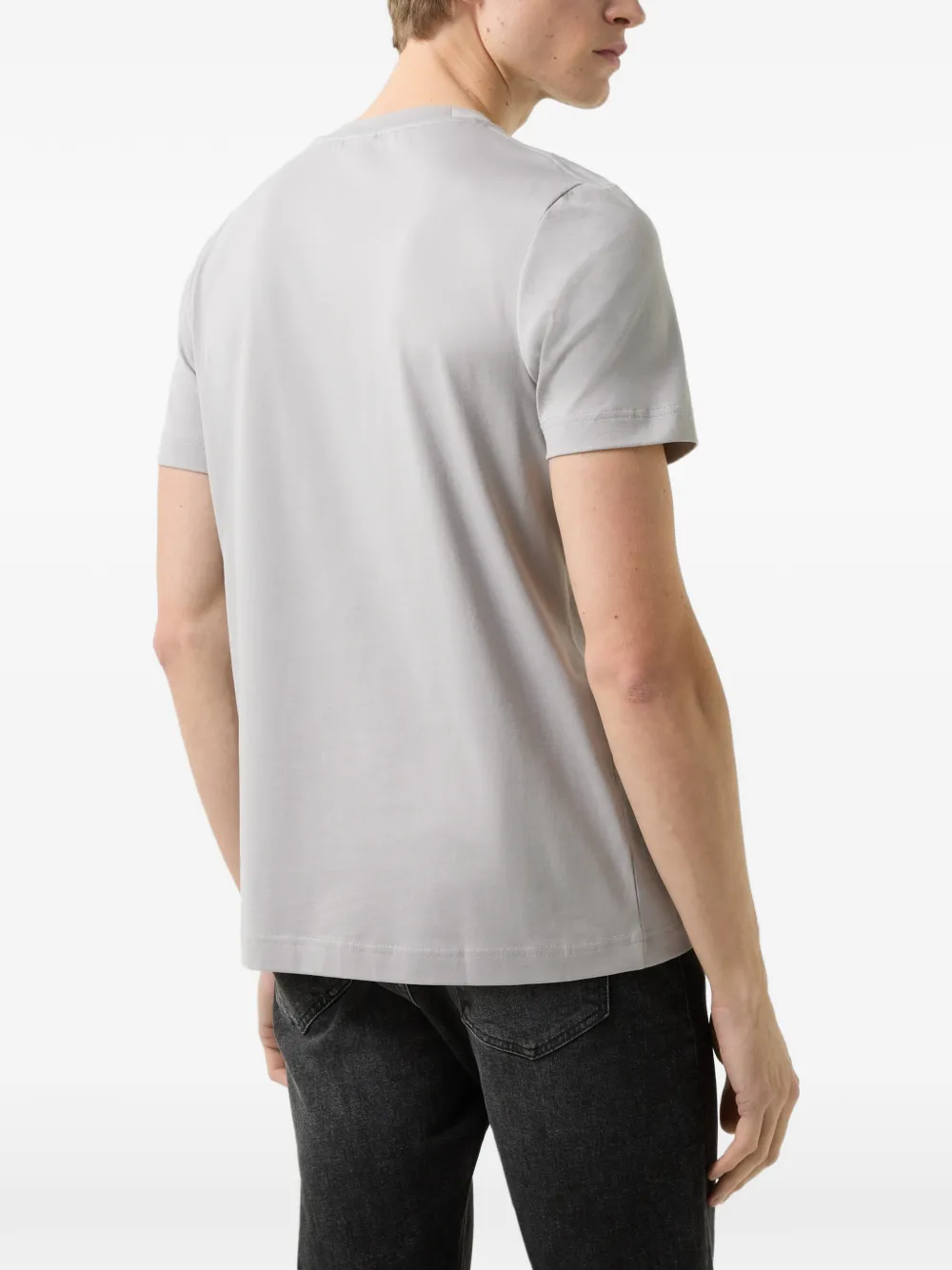 BOGNER Ryan logo-patch T-shirt Grijs