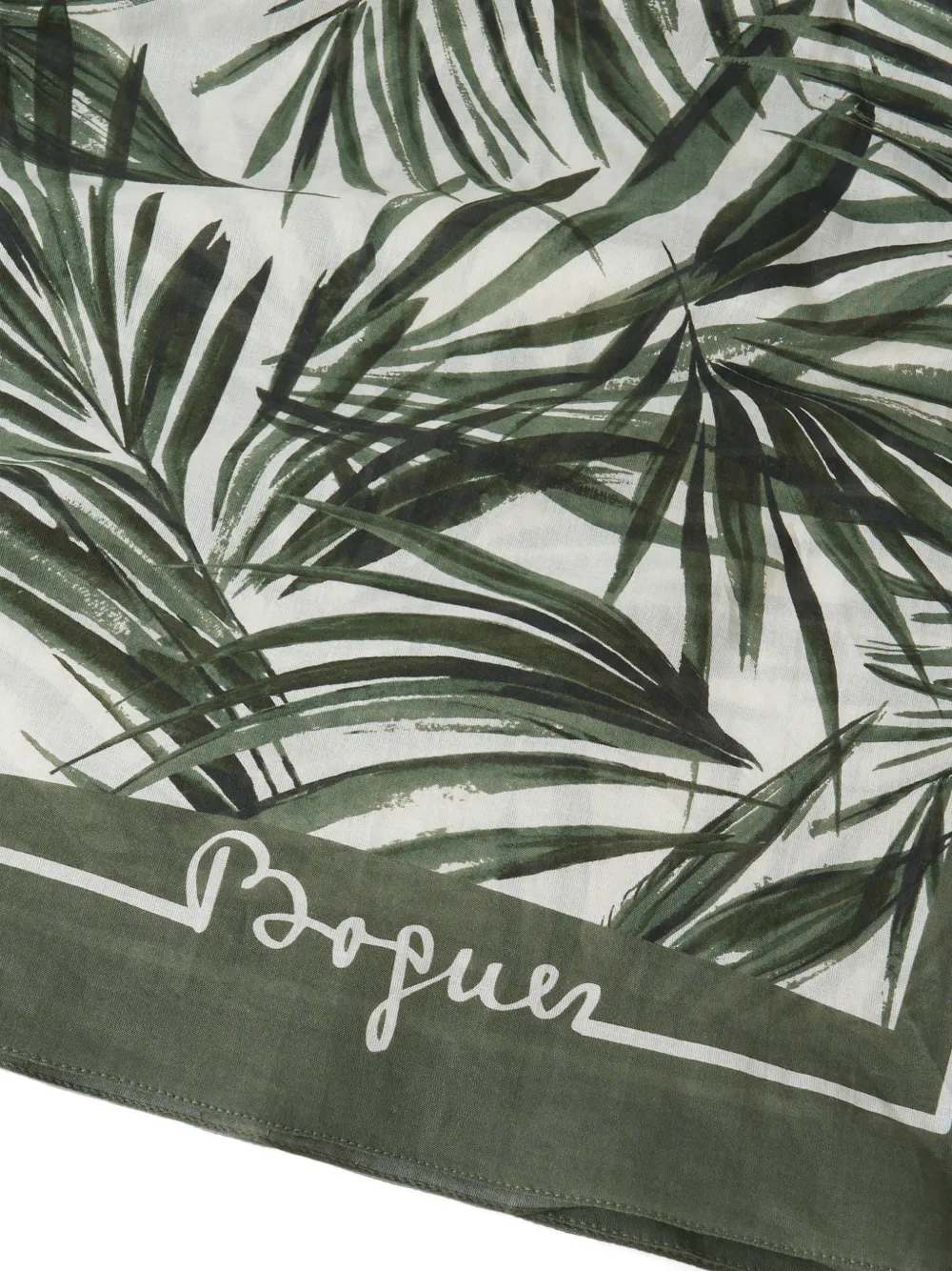 BOGNER Quincy palm-print scarf Wit