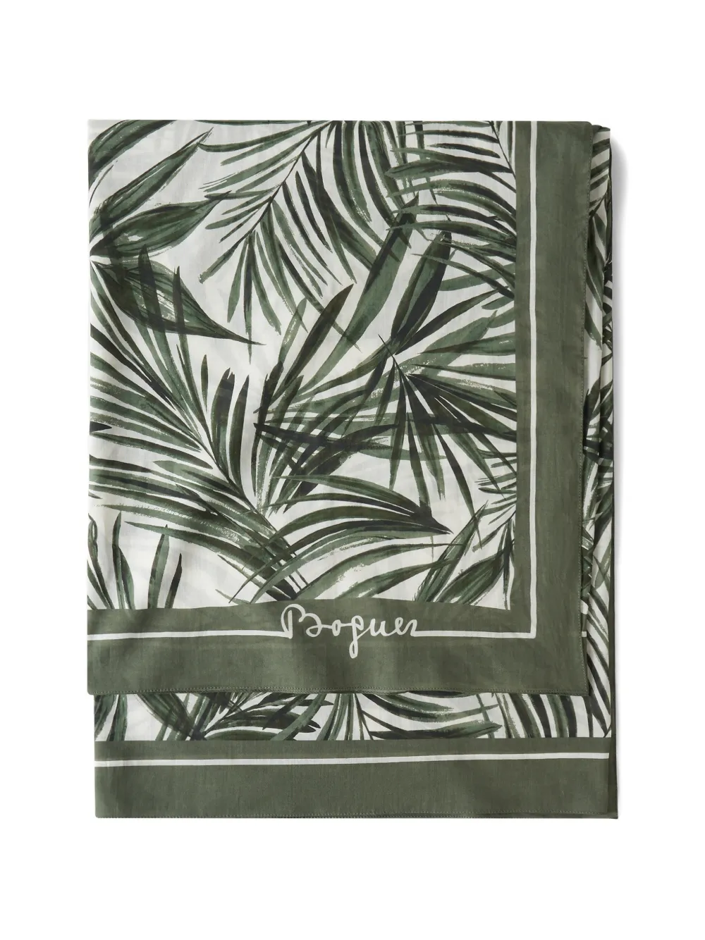 BOGNER Quincy palm-print scarf Wit