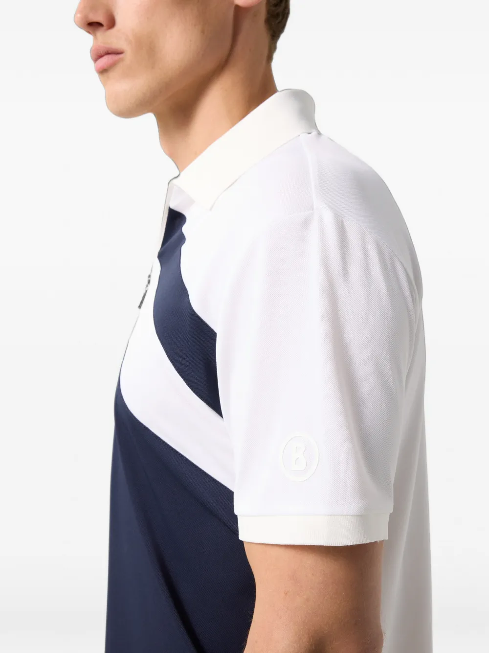 BOGNER Cuno colour-block polo shirt Wit