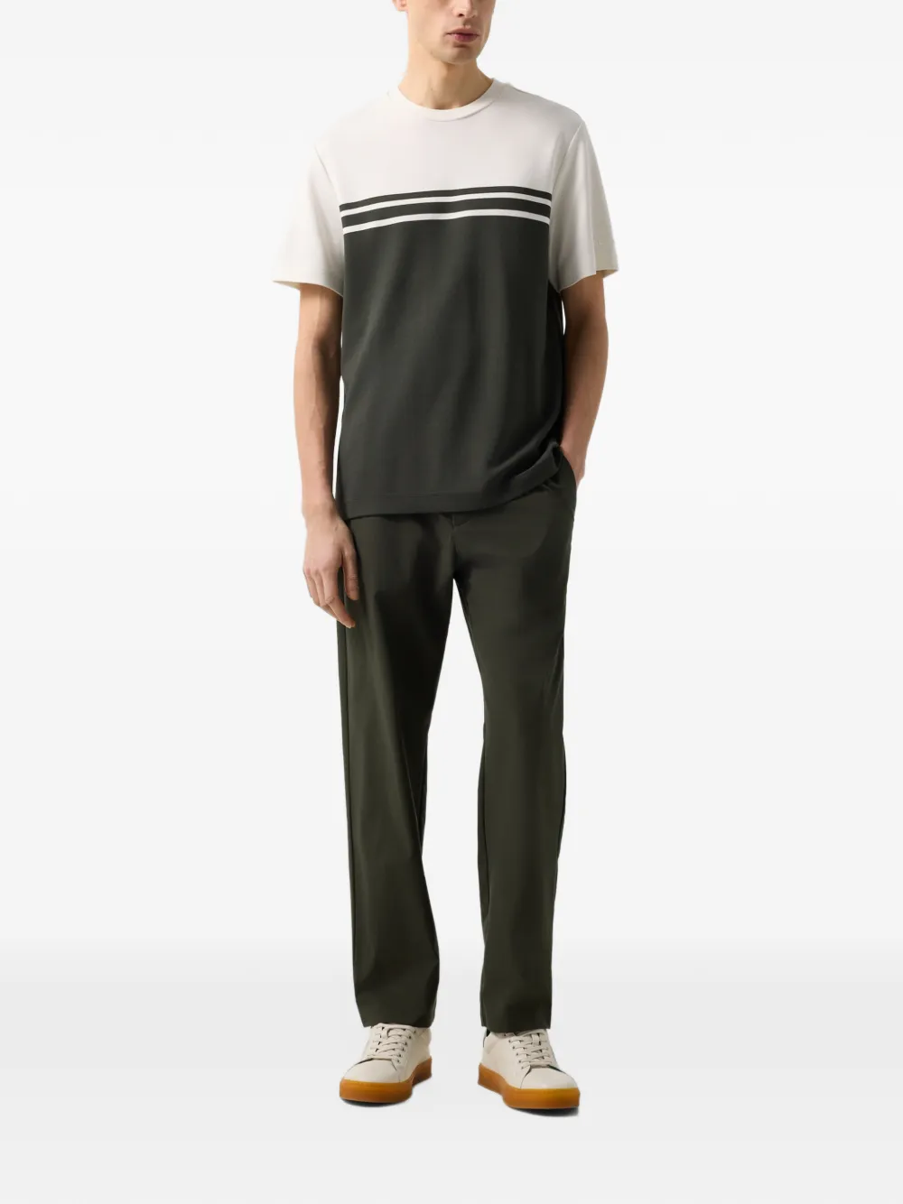 BOGNER Pete colour-block T-shirt Wit
