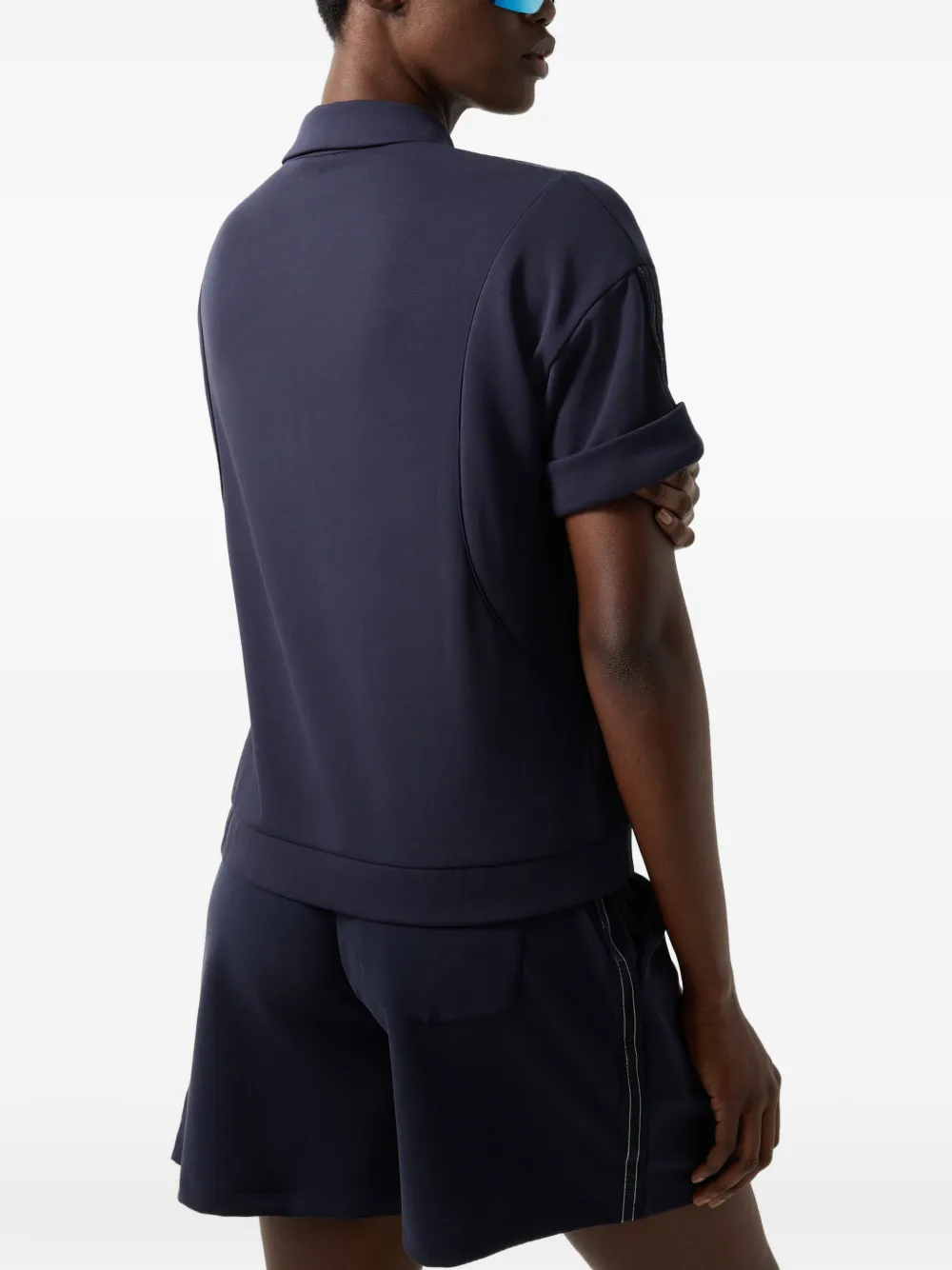 BOGNER Finya quarter-zip polo shirt Blauw