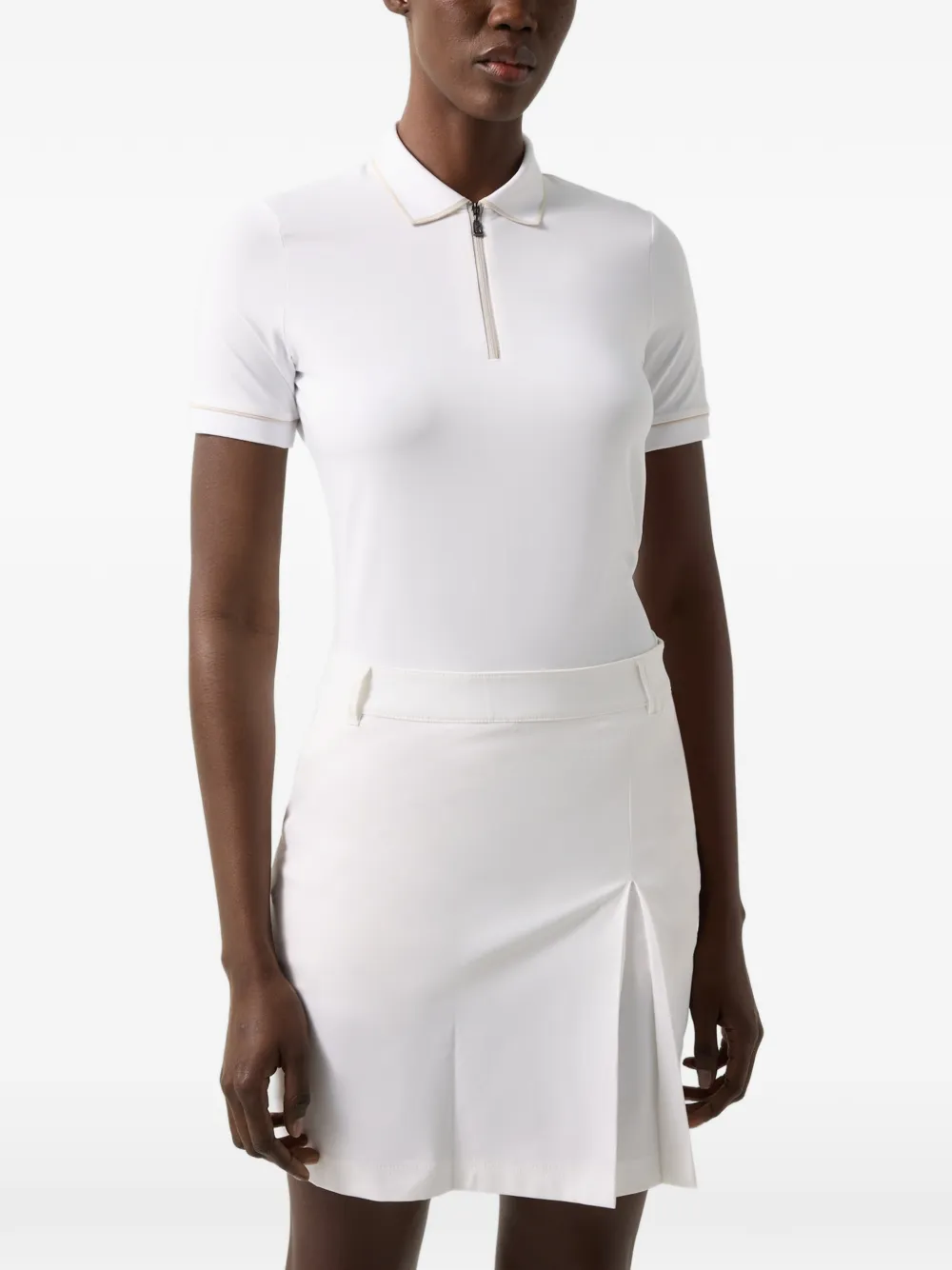 BOGNER Caren zip-fastening polo shirt Wit