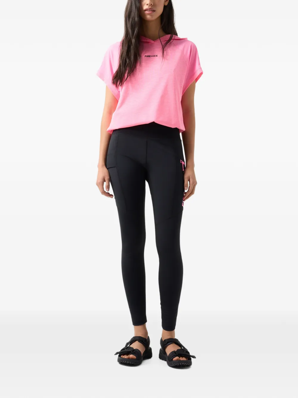 BOGNER FIRE+ICE Candra logo-print leggings Zwart