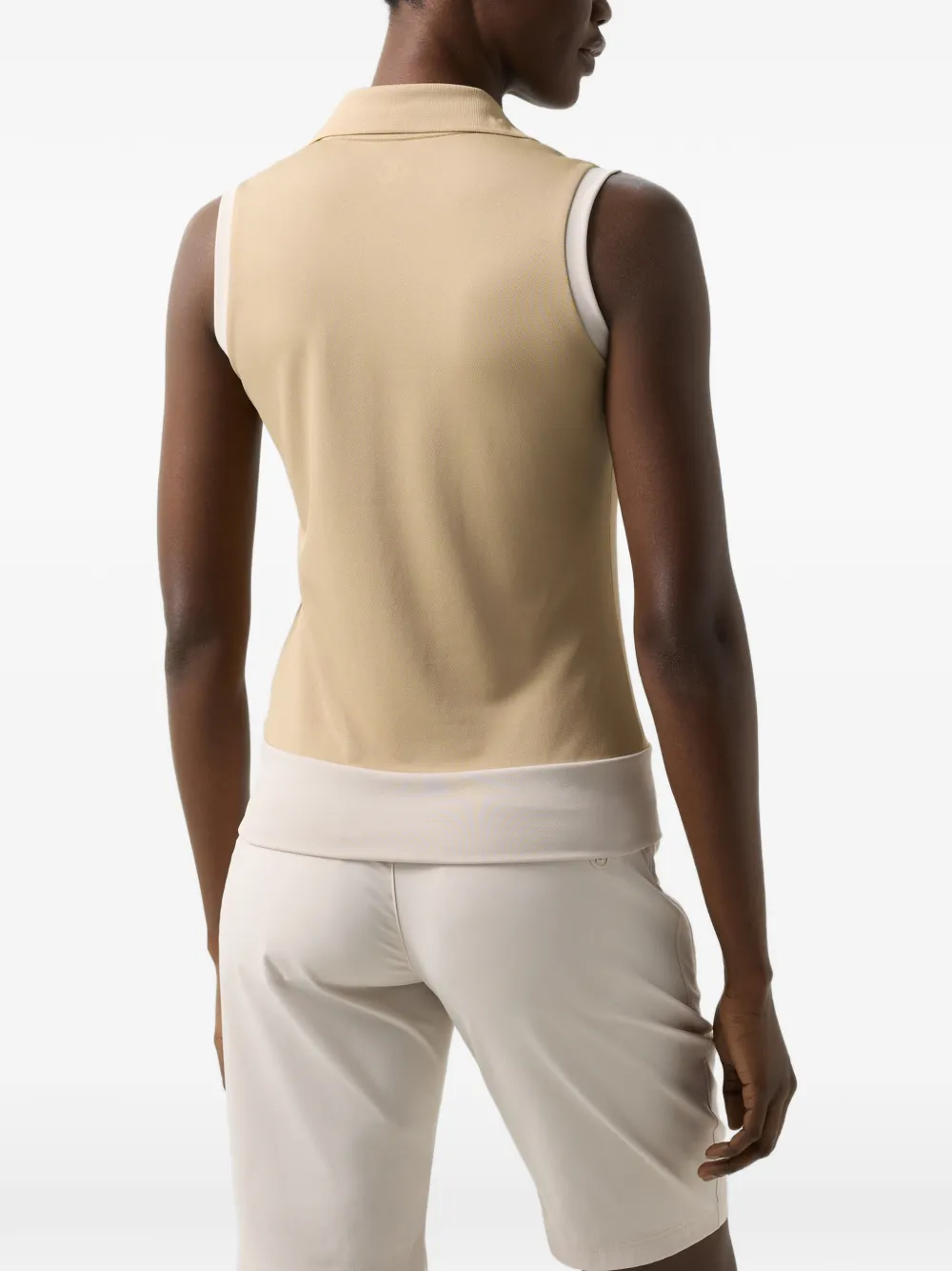 BOGNER Alysha piqué polo top Beige