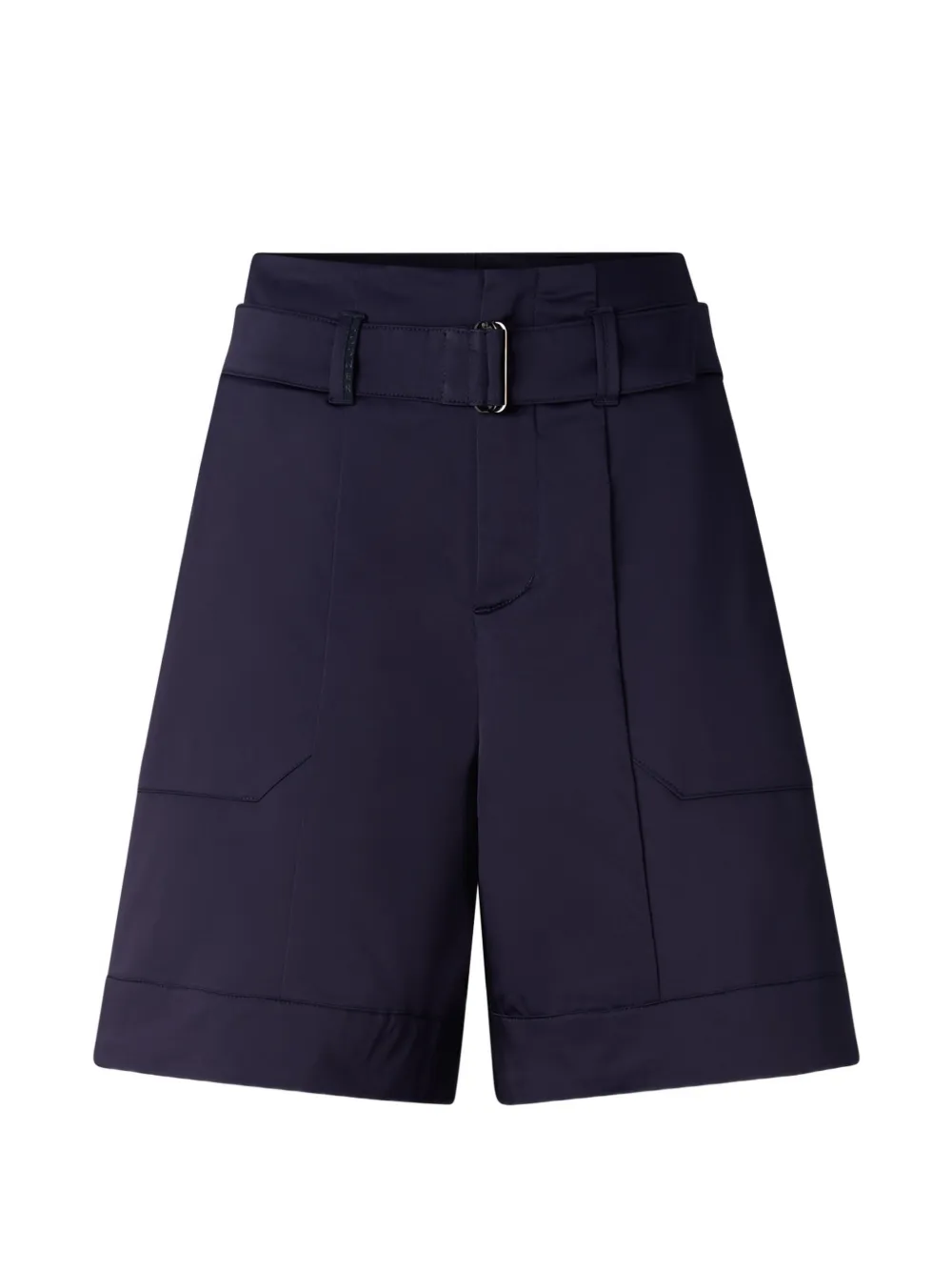 BOGNER Lexa Shorts mit Satin-Finish und Gürtel - Blau