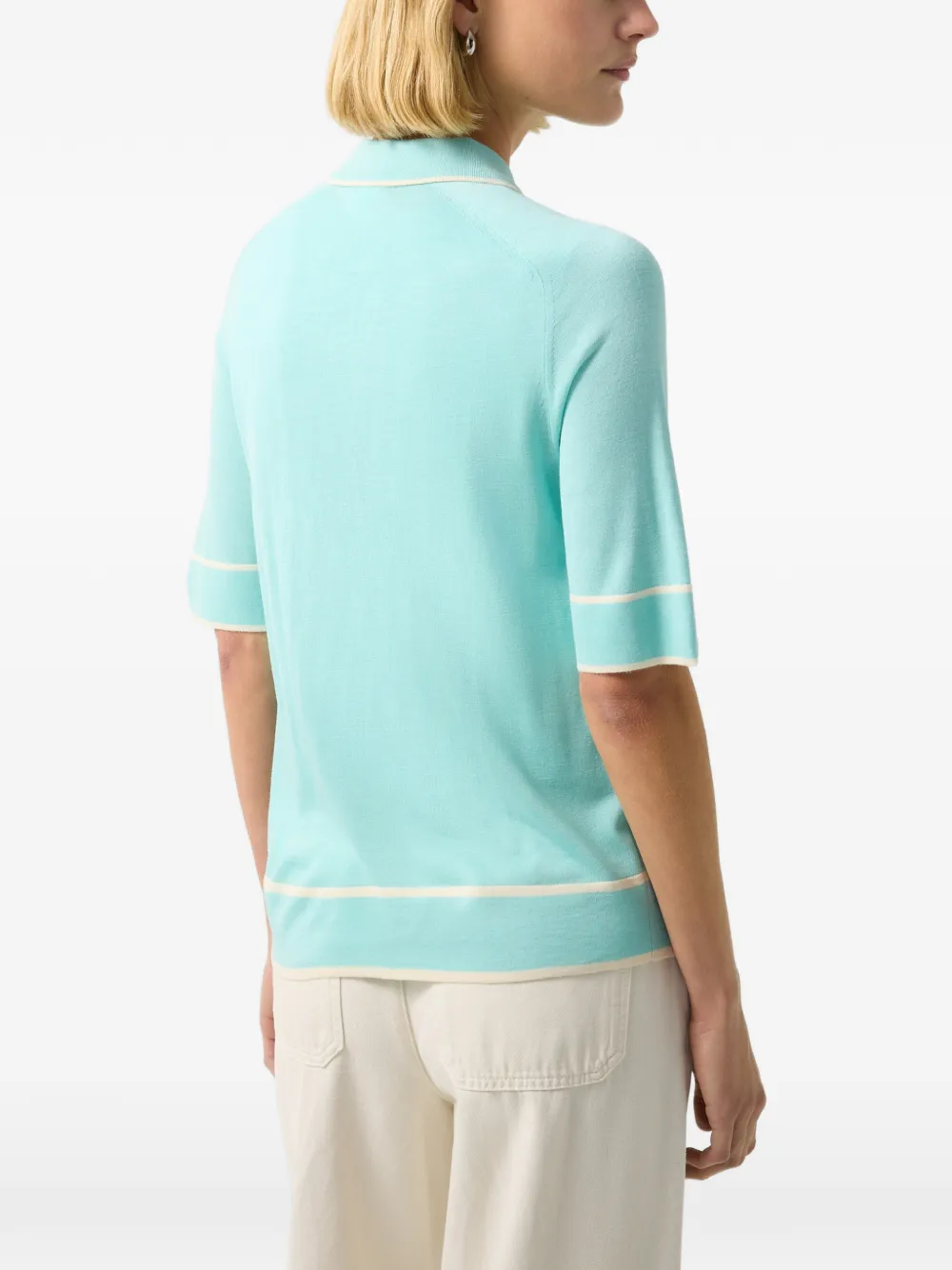 BOGNER short-sleeve cardigan Blauw