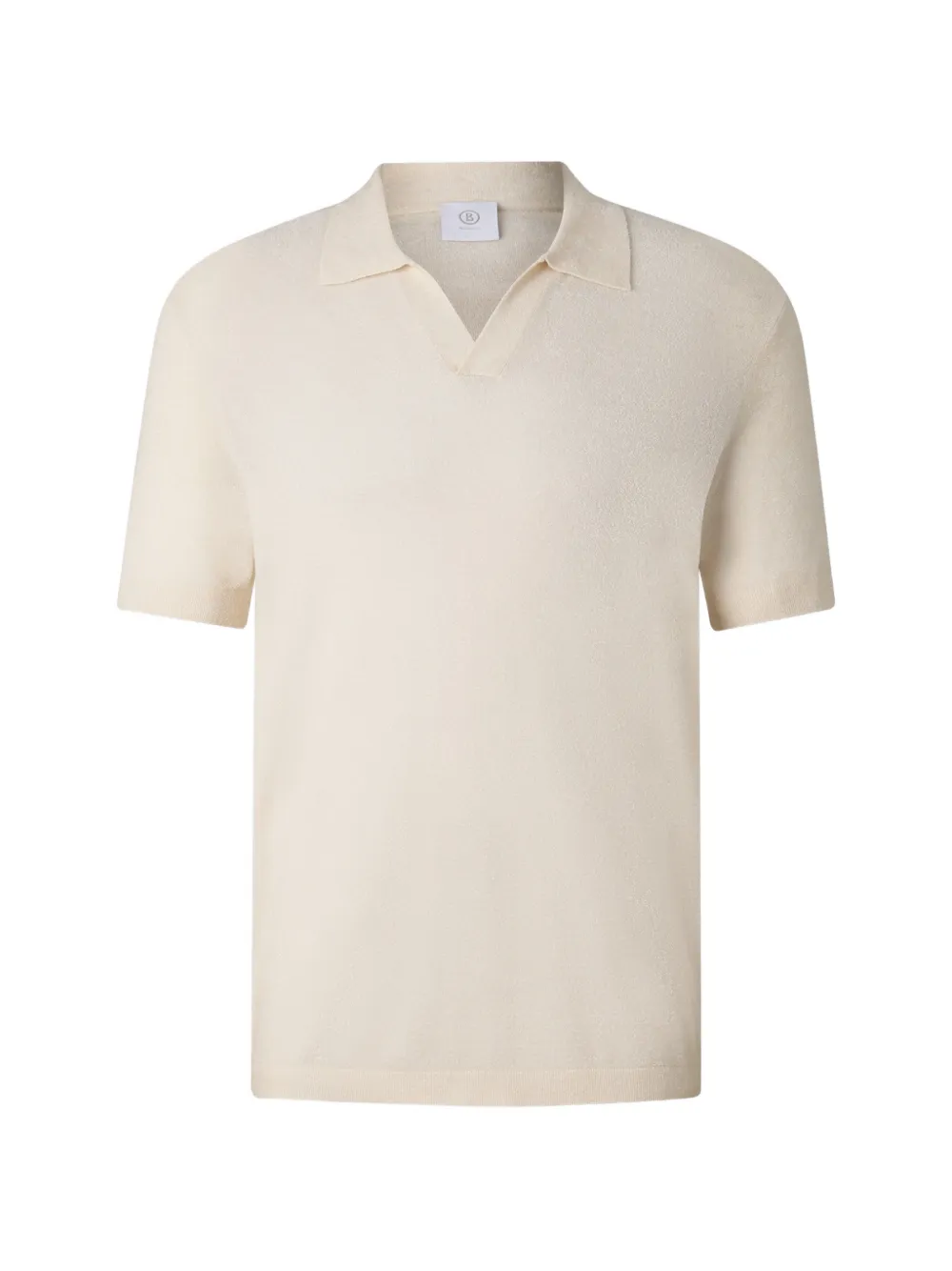 BOGNER Finn chenille-knit polo shirt Beige