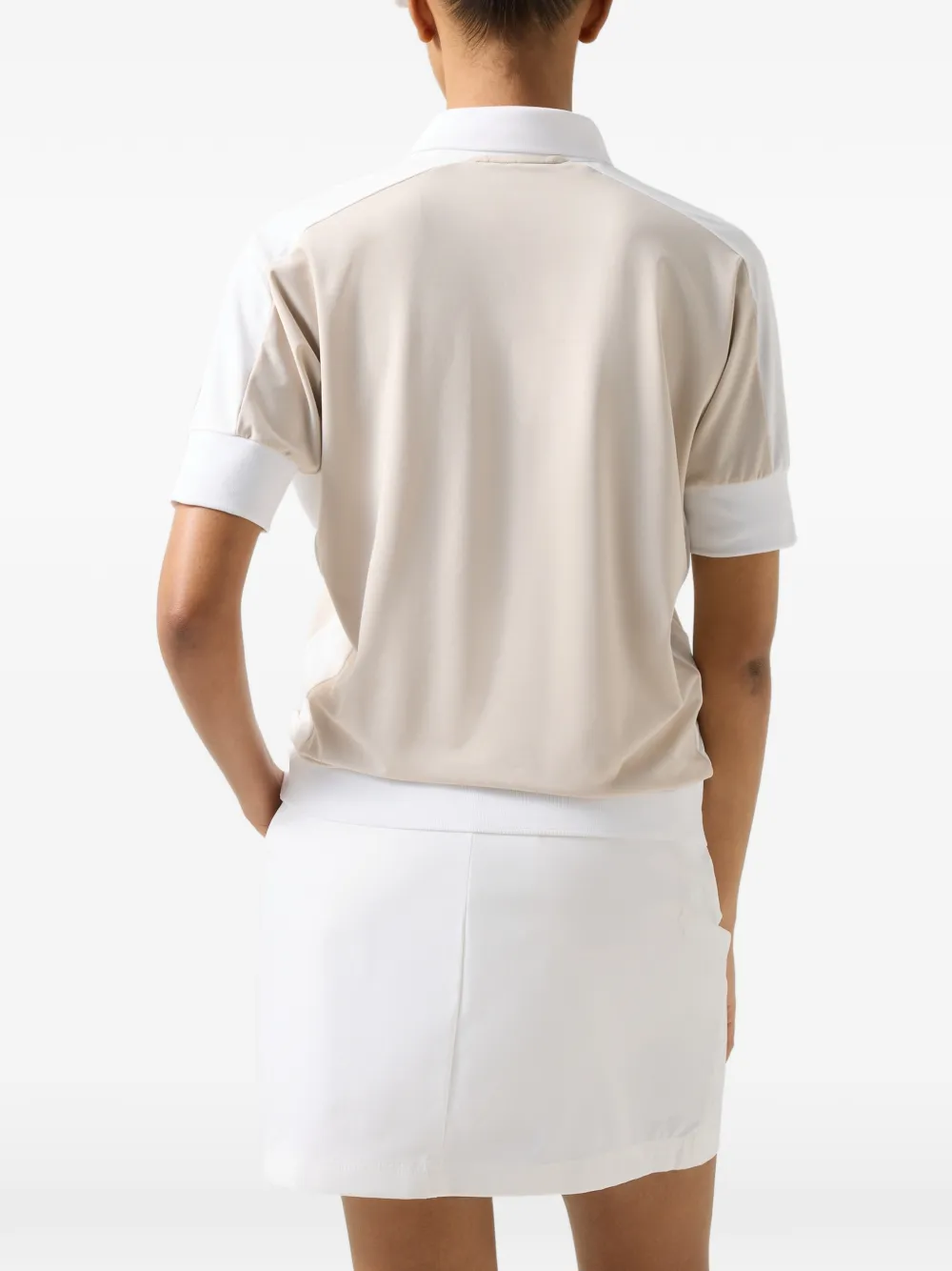BOGNER Arabell panelled polo shirt Beige