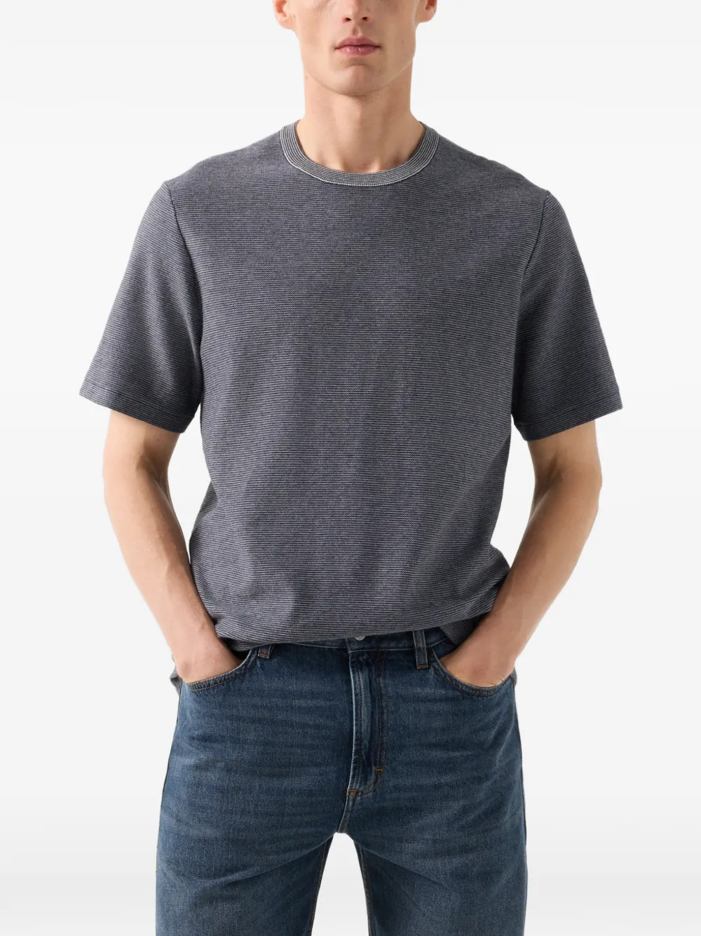 BOGNER Horton two-tone sweater Grijs