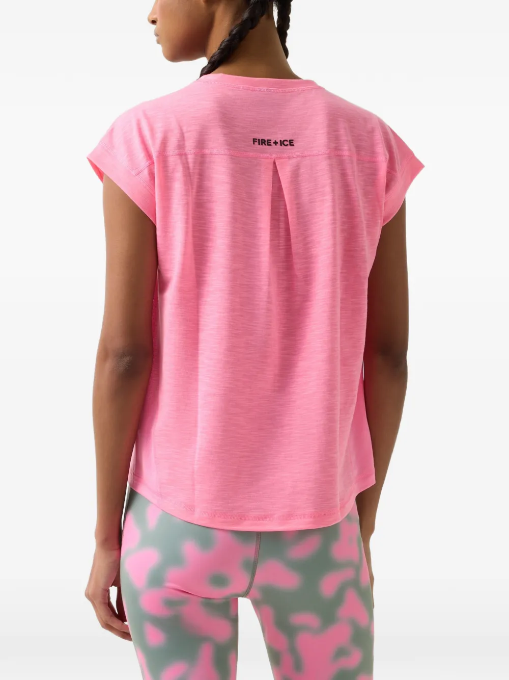 BOGNER FIRE+ICE Dahlia pleated T-shirt Roze