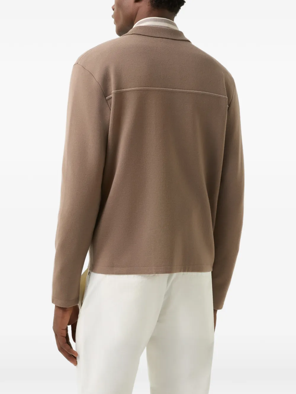 BOGNER Olaf chest-pocket cardigan Bruin