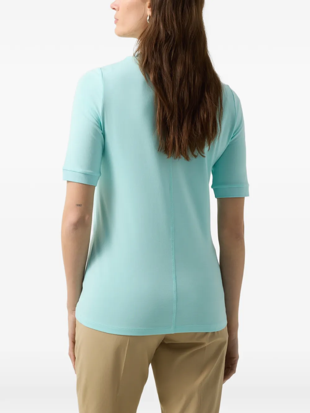 BOGNER Alexi logo-embroidered T-shirt Blauw