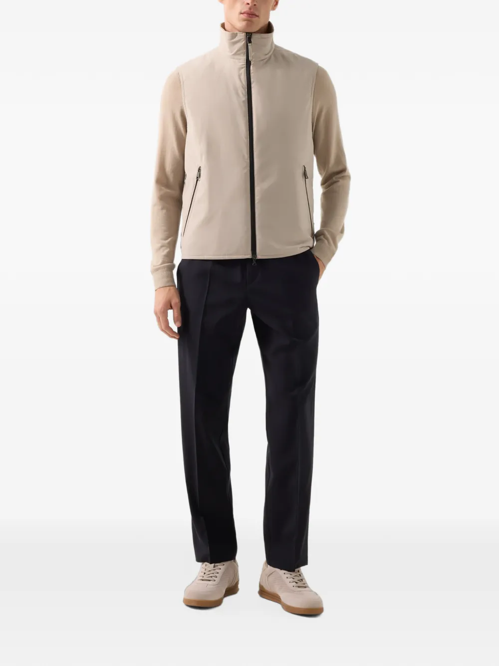 BOGNER Jonny high-neck gilet Beige