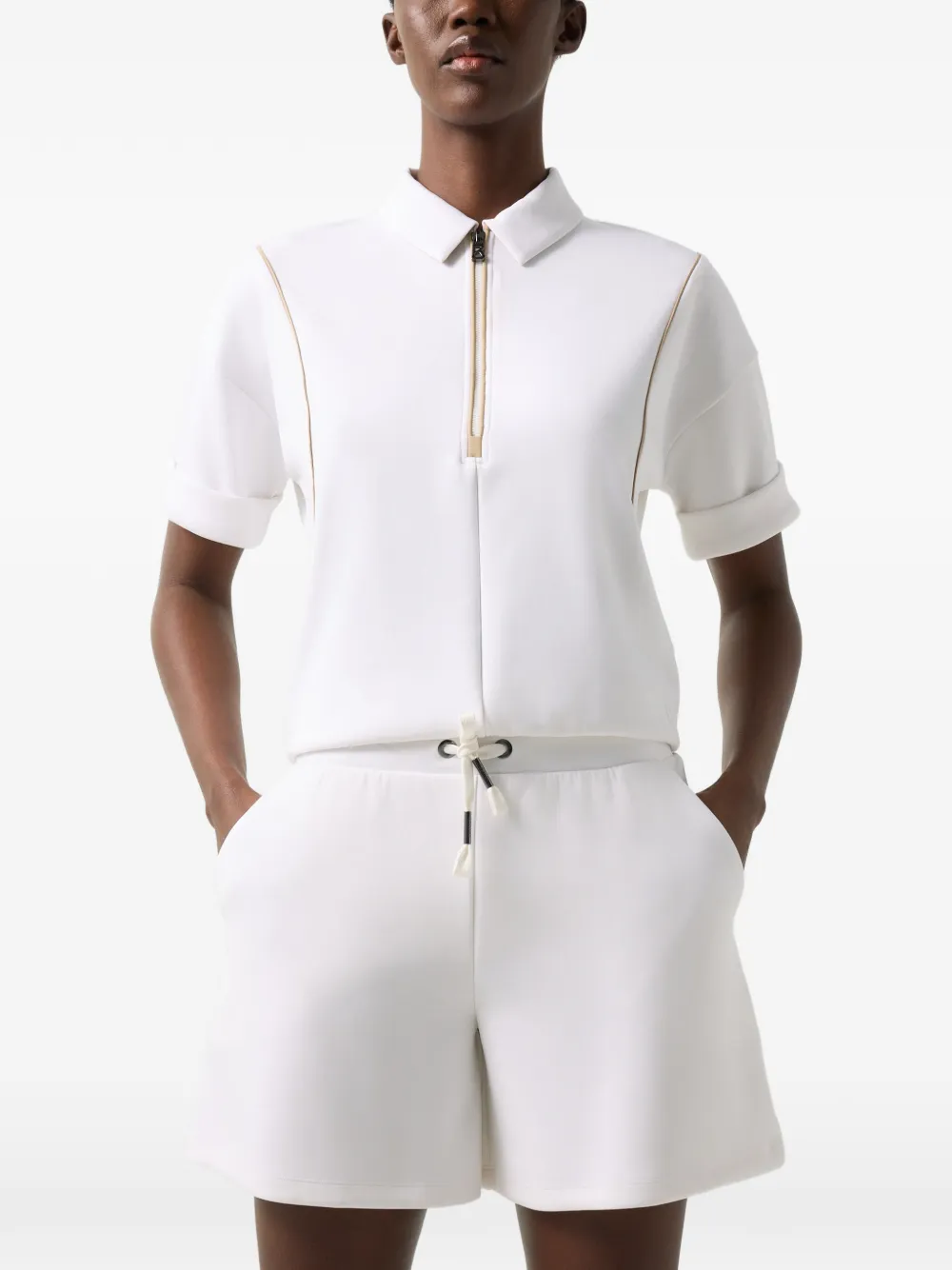 BOGNER Alea drawstring-waist shorts Wit