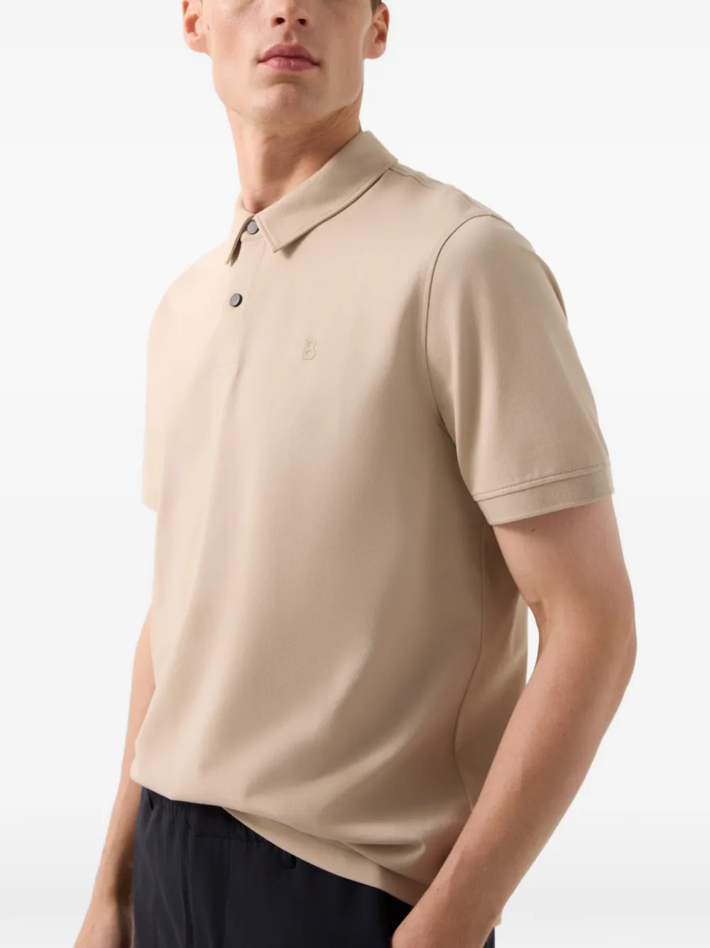 BOGNER Timo logo-print polo shirt Beige