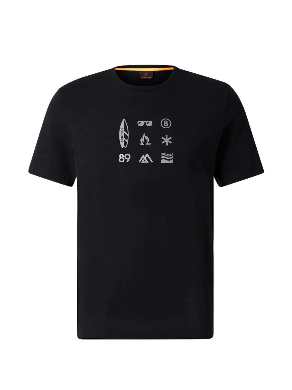 BOGNER FIRE+ICE Matteo reflective-print T-shirt Zwart