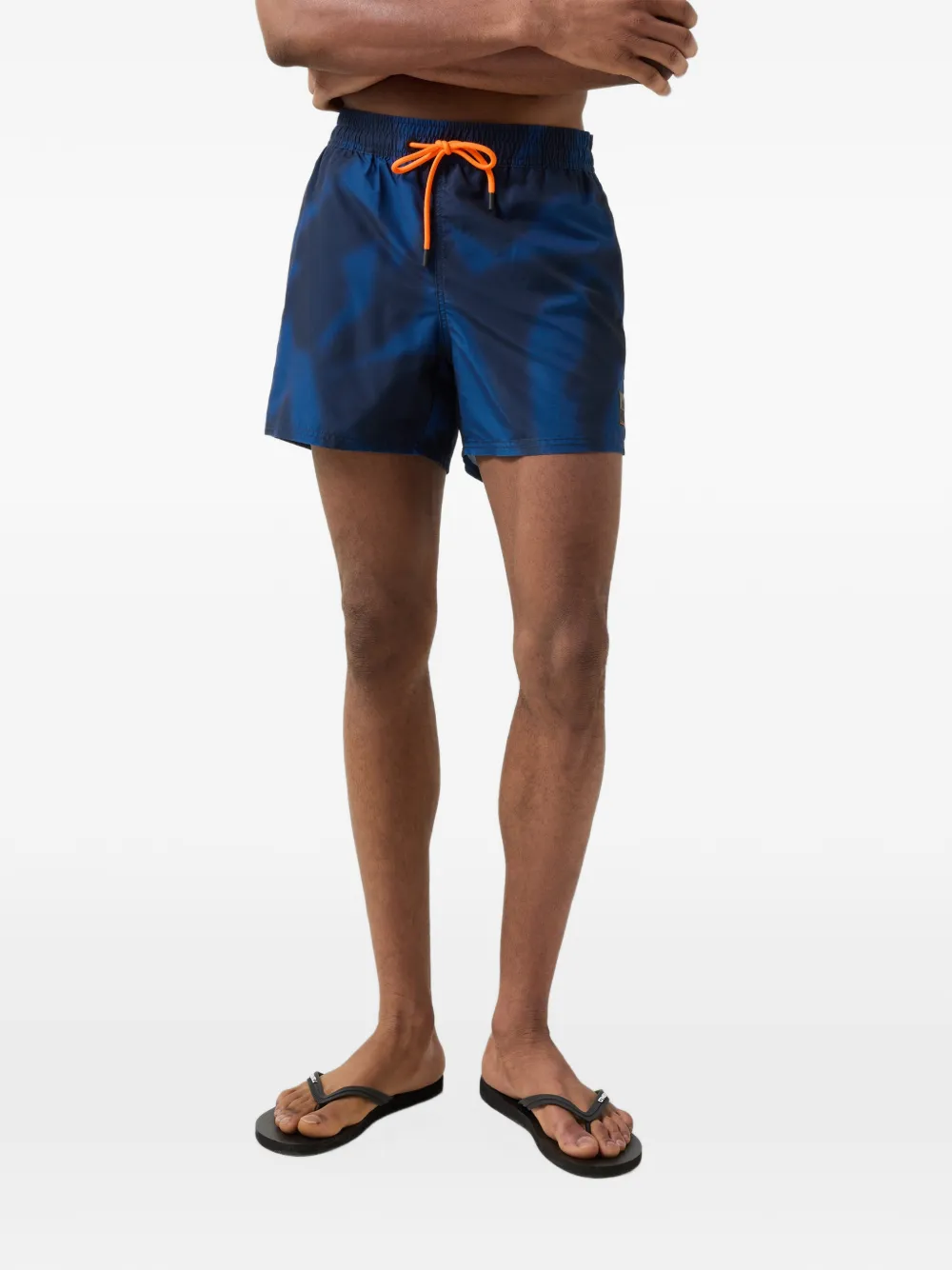 BOGNER FIRE+ICE Nelson camouflage-print swim shorts Blauw