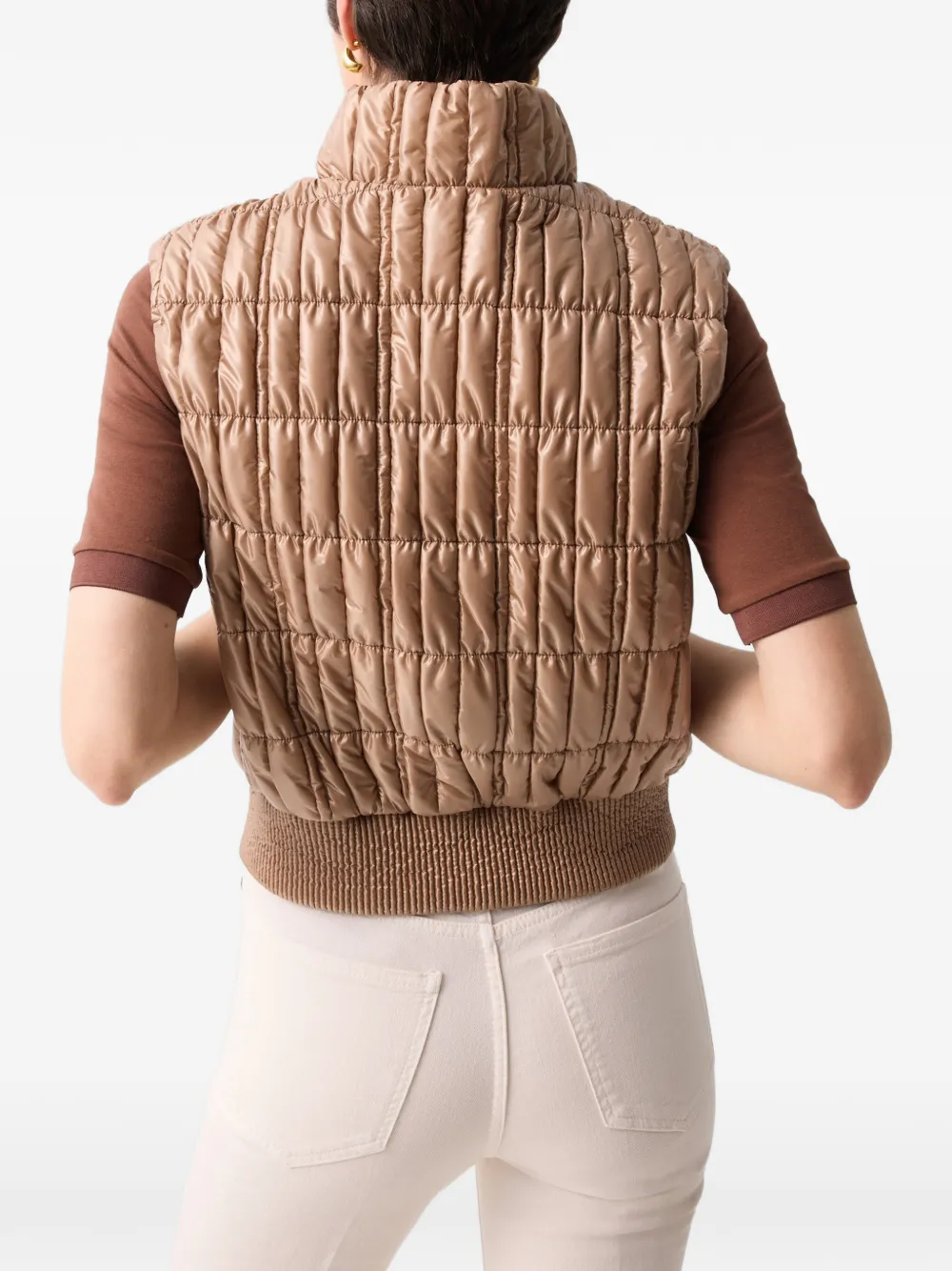 BOGNER Sally quilted gilet Bruin
