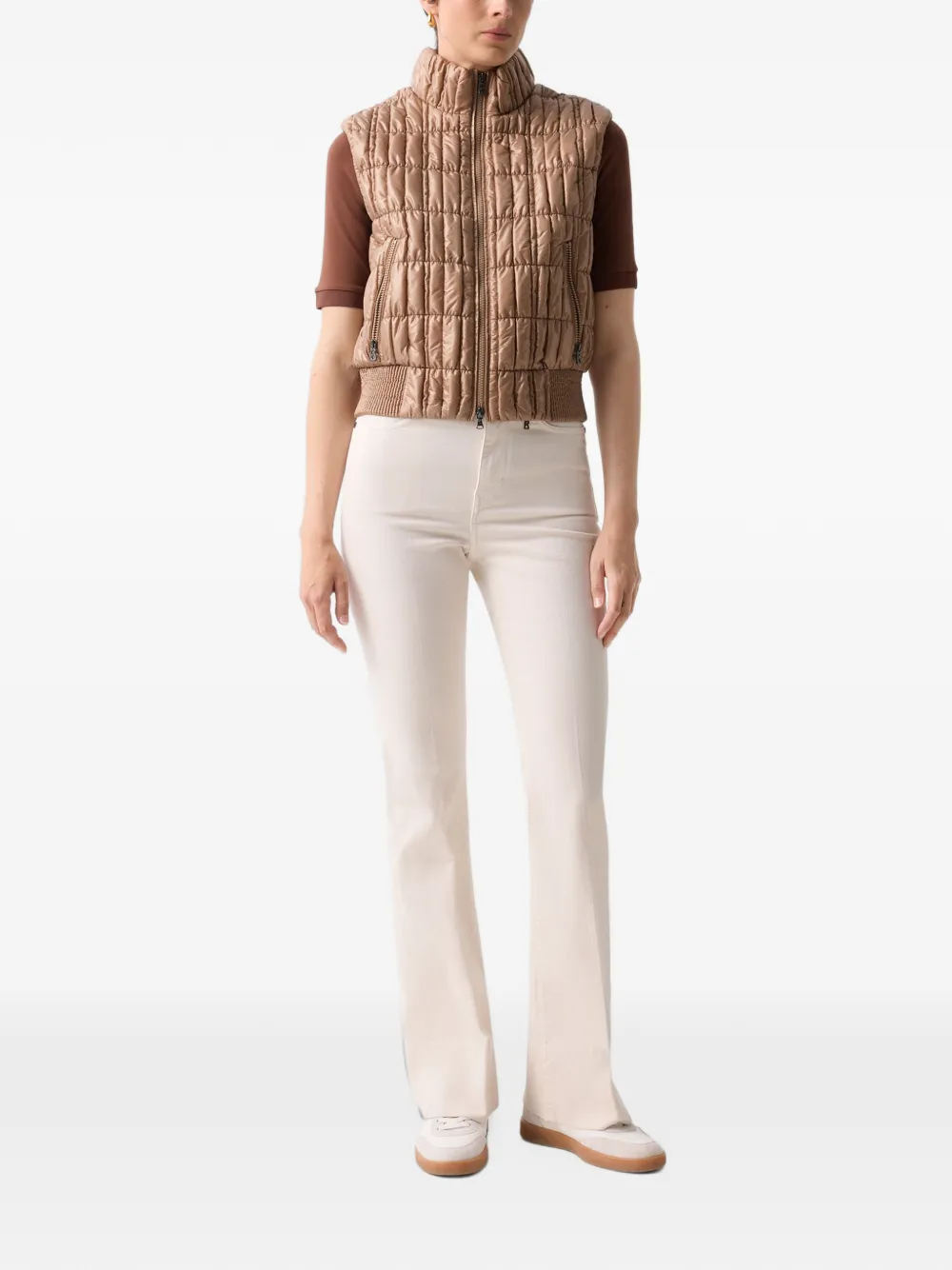 BOGNER Sally quilted gilet Bruin