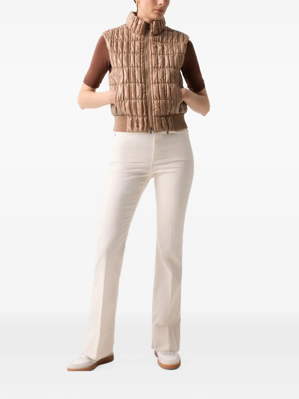 BOGNER Sally quilted gilet Bruin