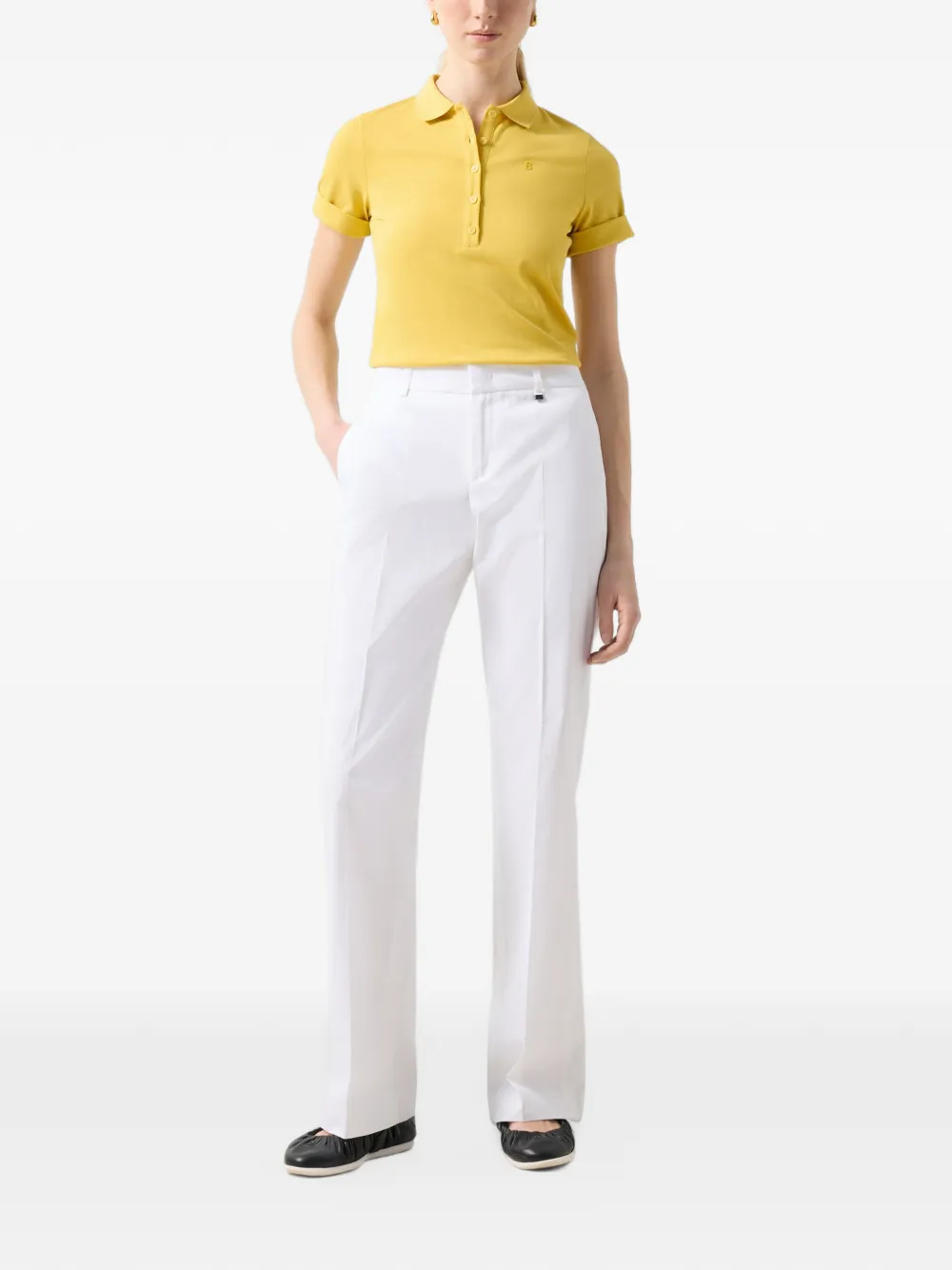 BOGNER Jody flared-leg trousers Wit