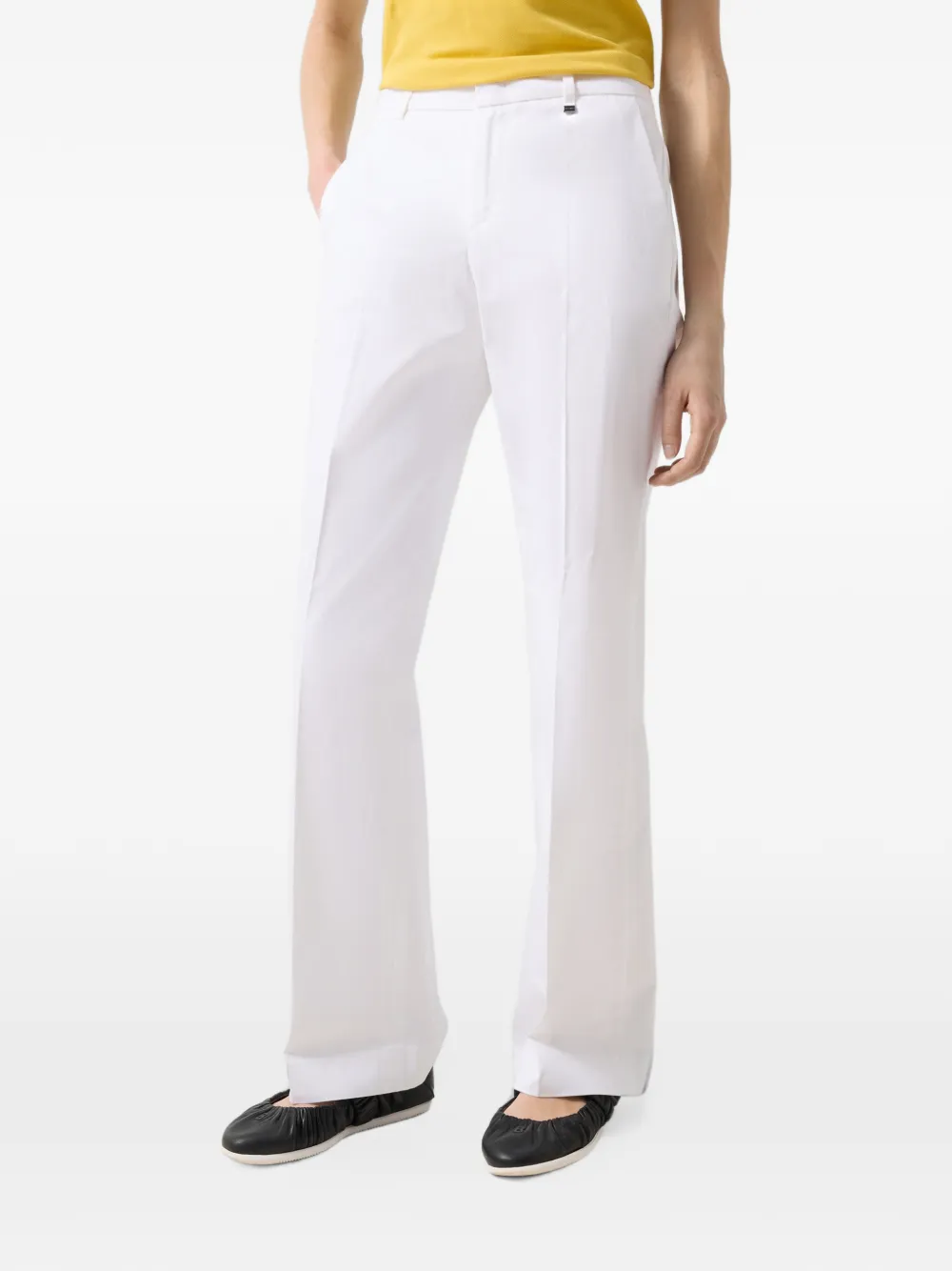 BOGNER Jody flared-leg trousers Wit