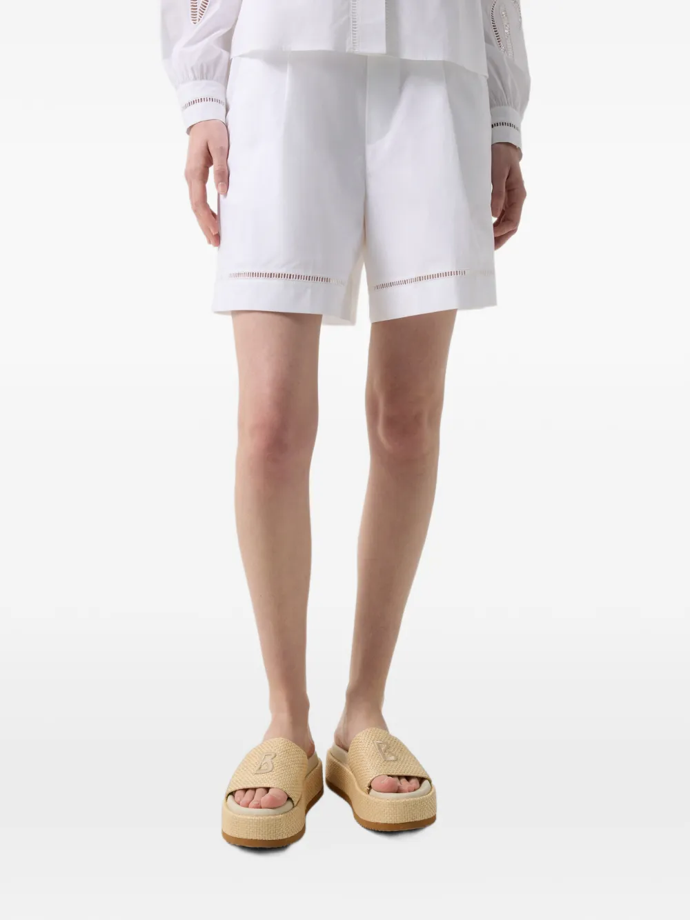 BOGNER Sunny broderie-anglaise shorts Wit