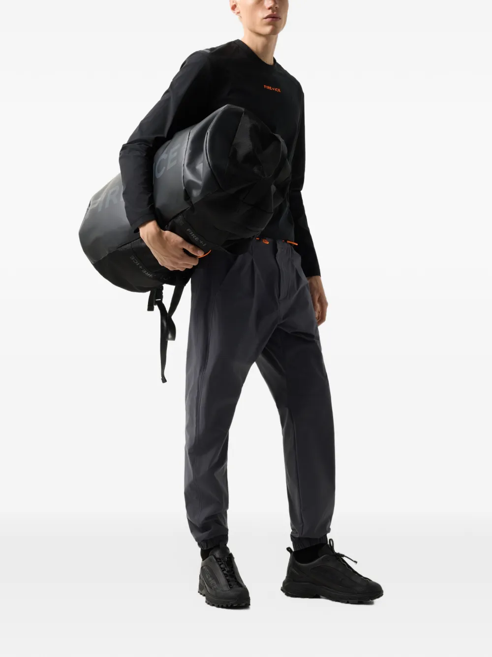 BOGNER FIRE+ICE Bevan drawstring-waist trousers Grijs