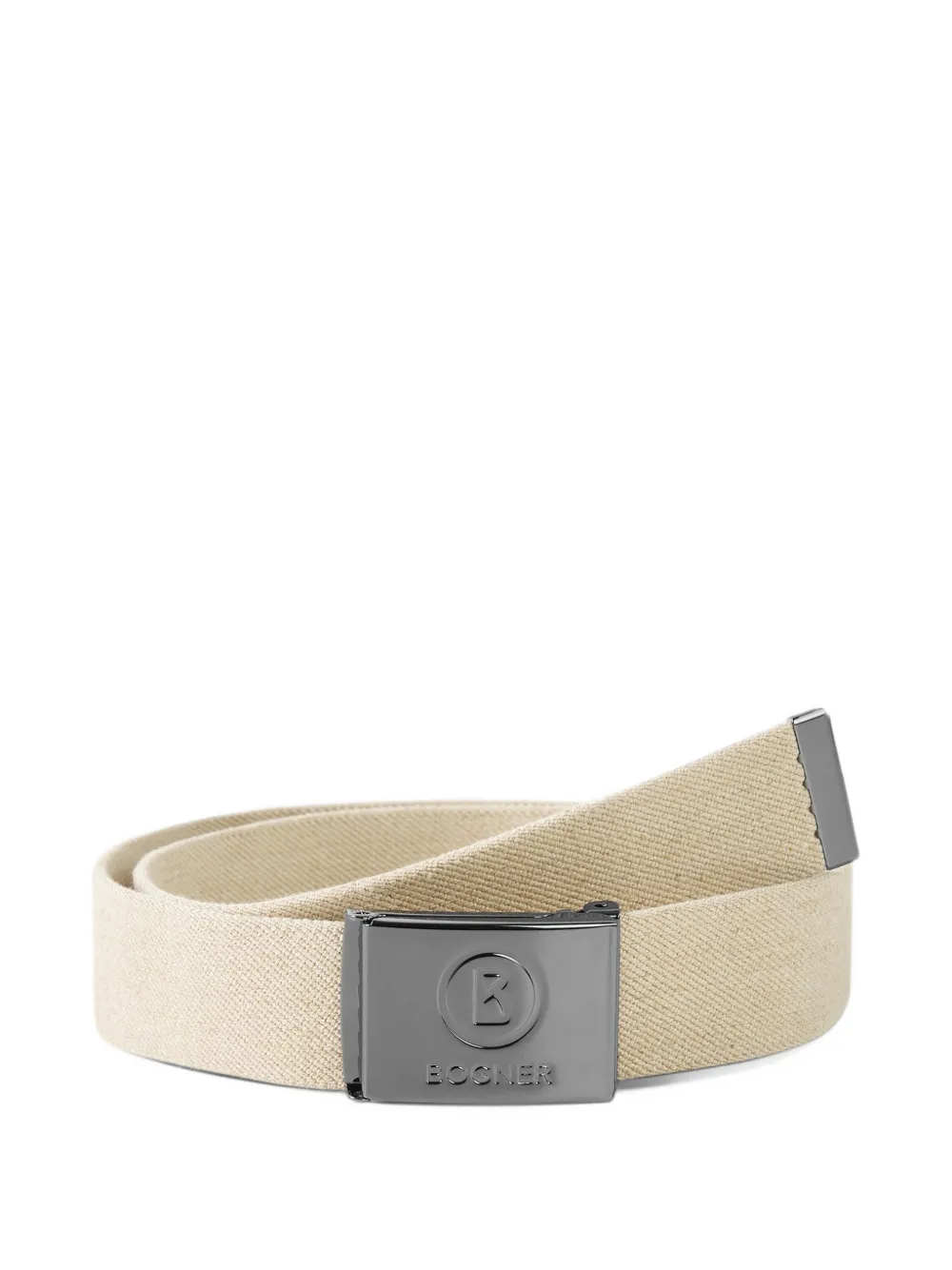 BOGNER Gino canvas belt Beige