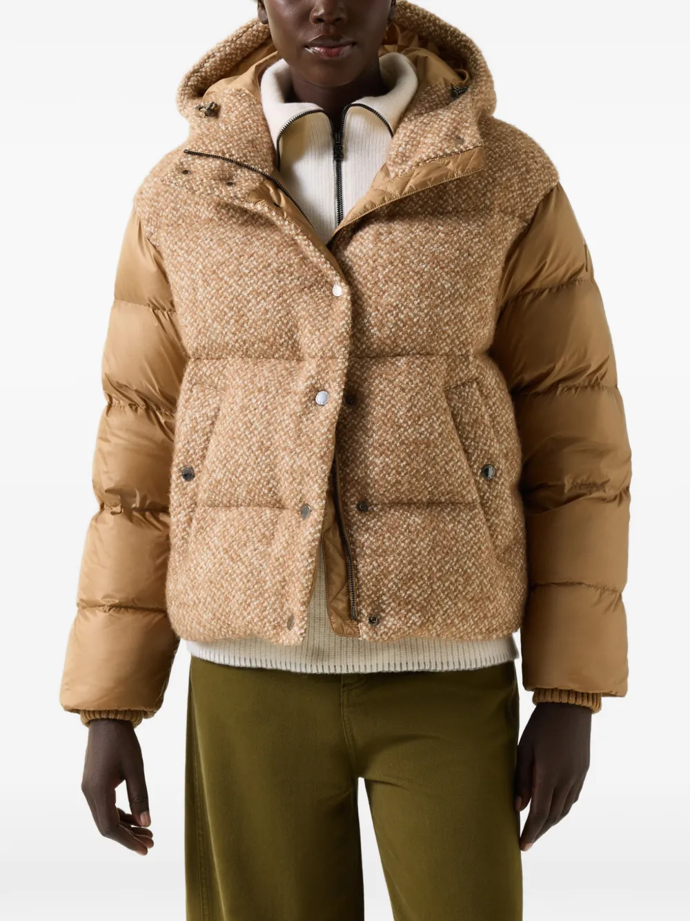 BOGNER Cathy Daunenjacke aus Bouclé - Braun