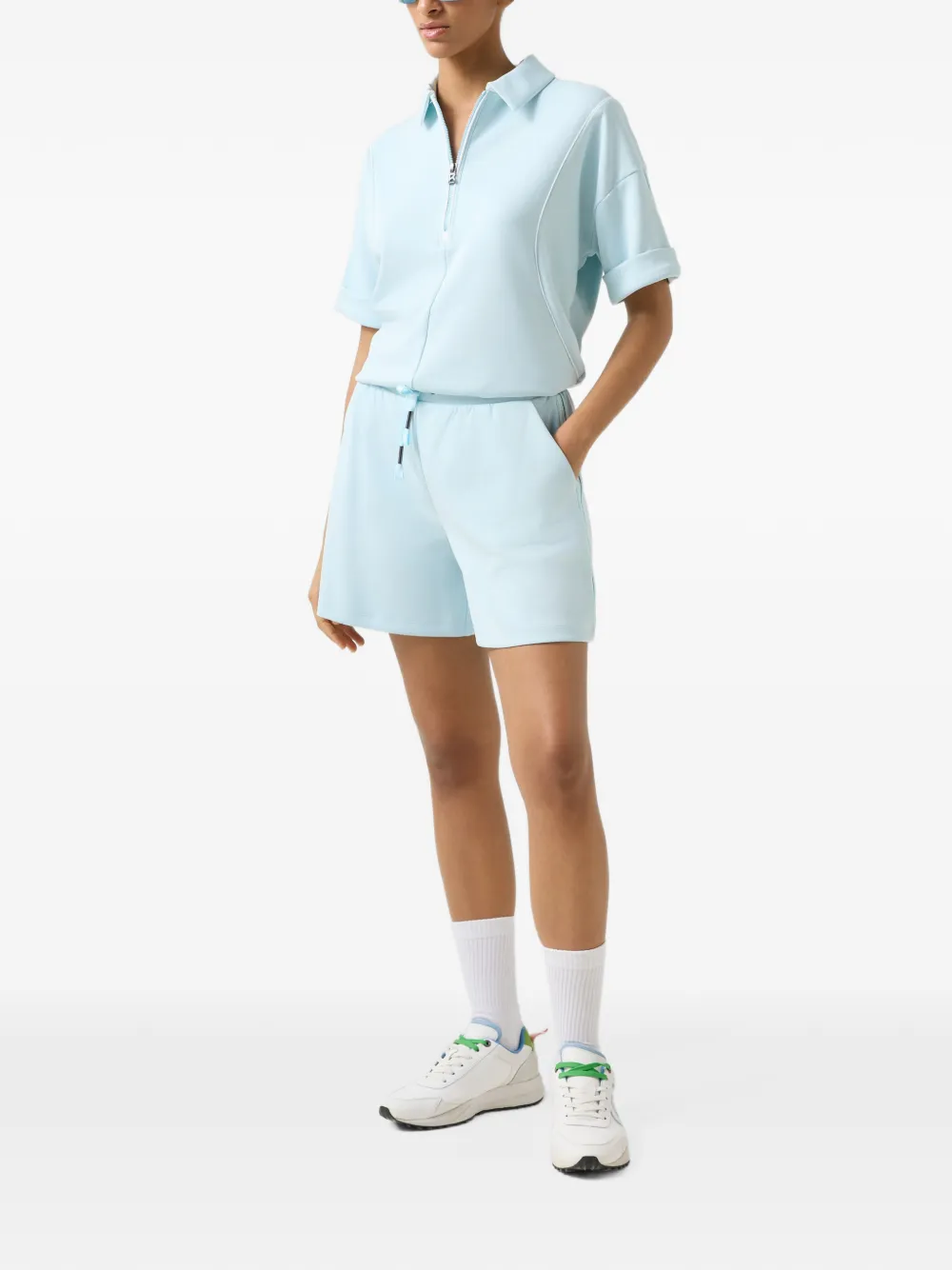 BOGNER Alea logo-tape shorts Blauw