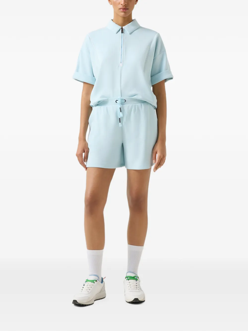 BOGNER Alea logo-tape shorts Blauw