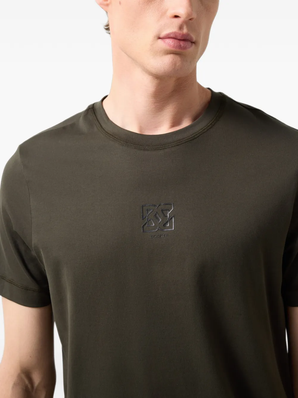 BOGNER logo-print Roc T-shirt Groen