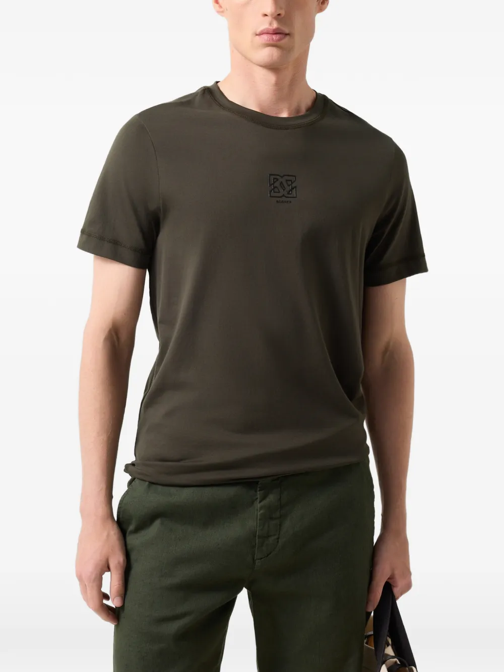 BOGNER logo-print Roc T-shirt Groen