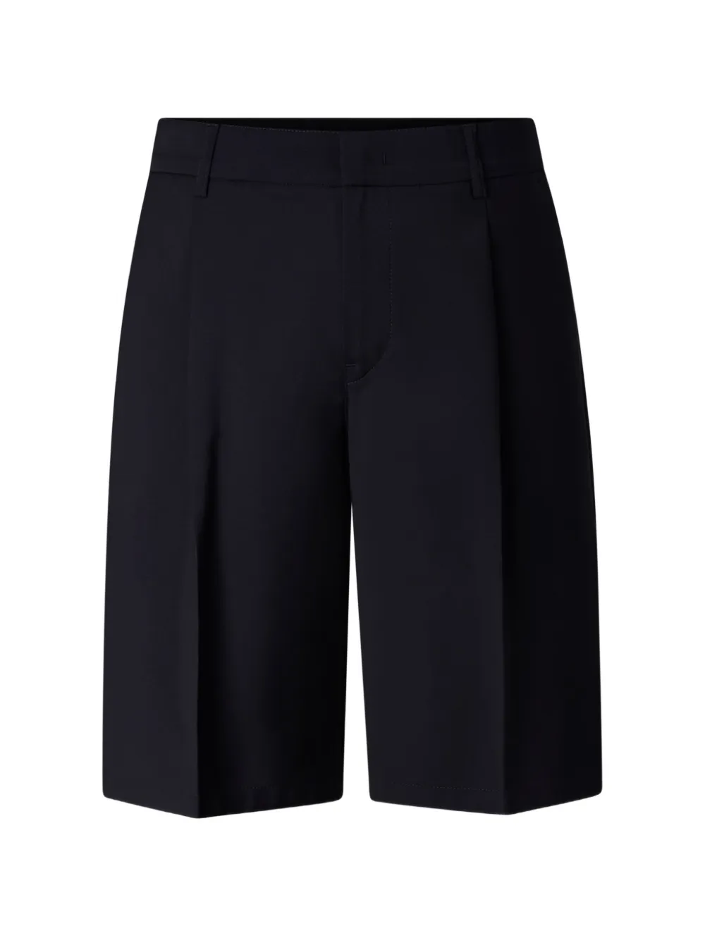 BOGNER pleated virgin wool shorts - Blau