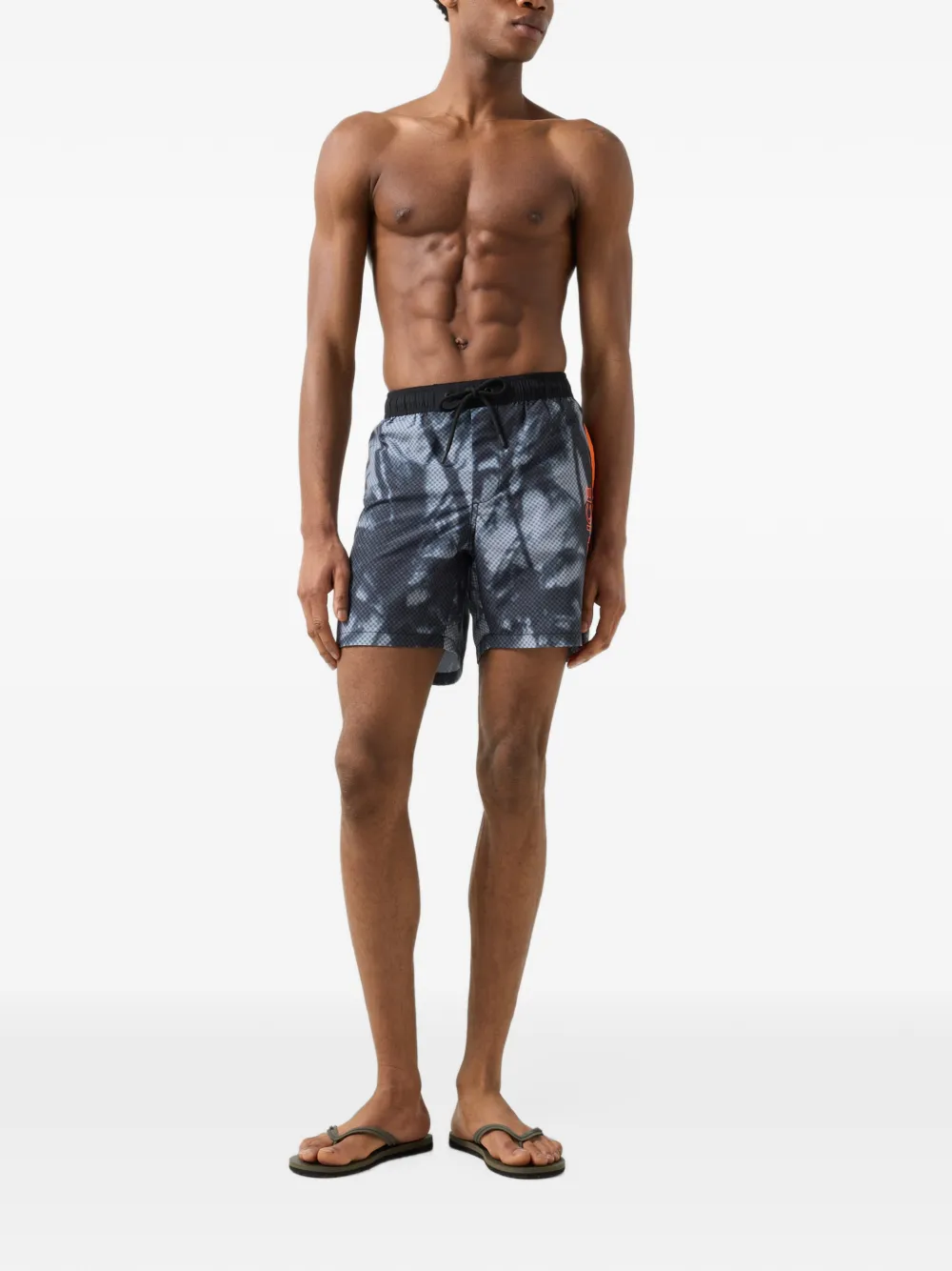 BOGNER FIRE+ICE Sorin printed swim shorts Grijs